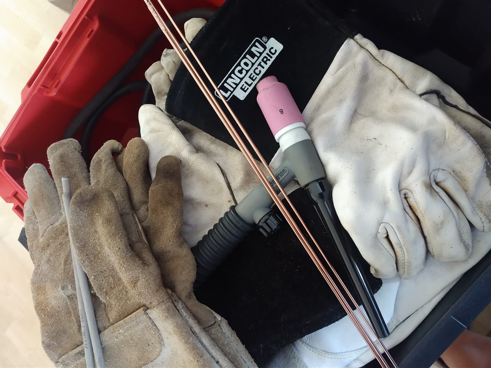 Lincoln Electric Grain Leather TIG Welding Gloves | Comfortable | Lightweight | K2981 - (M -XL) | customer photo 2