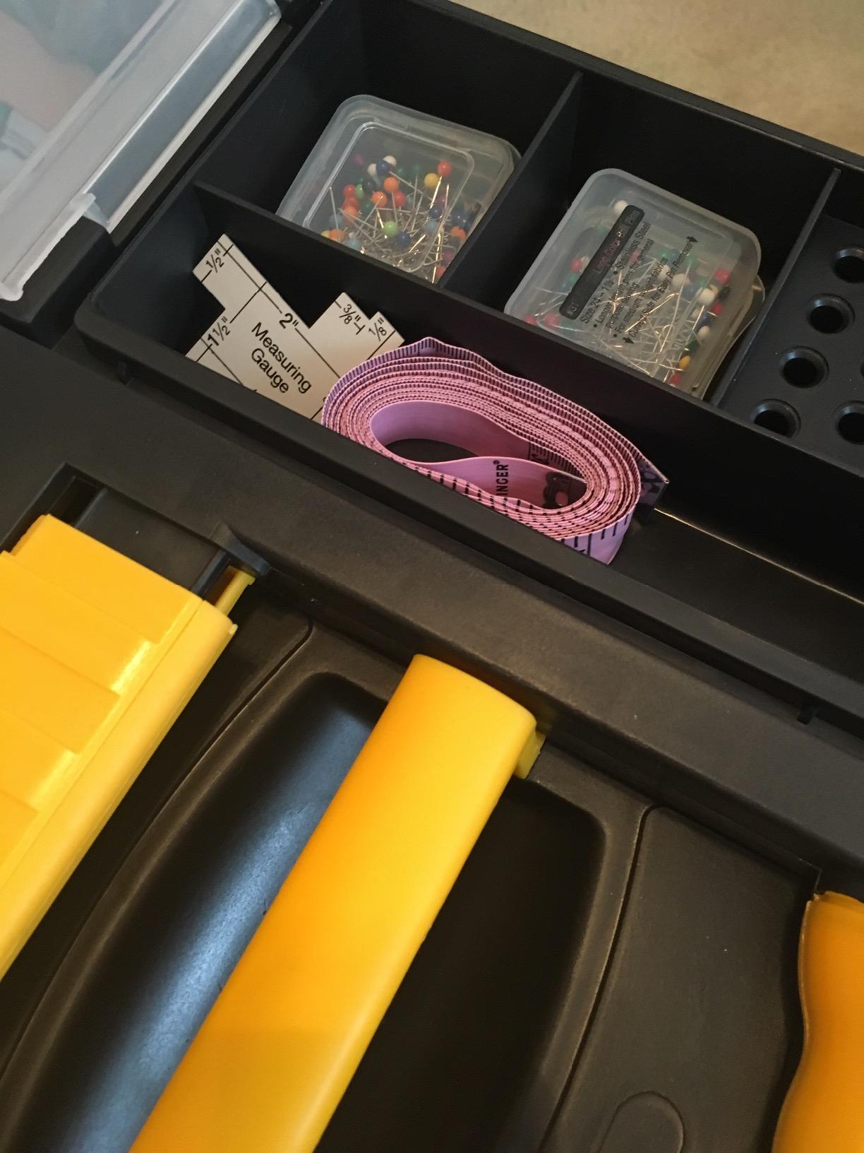 Rolling Tool Box with Wheels, Foldable Comfort Handle, and Removable Top – Toolbox Organizers and Storage by Stalwart customer photo 1