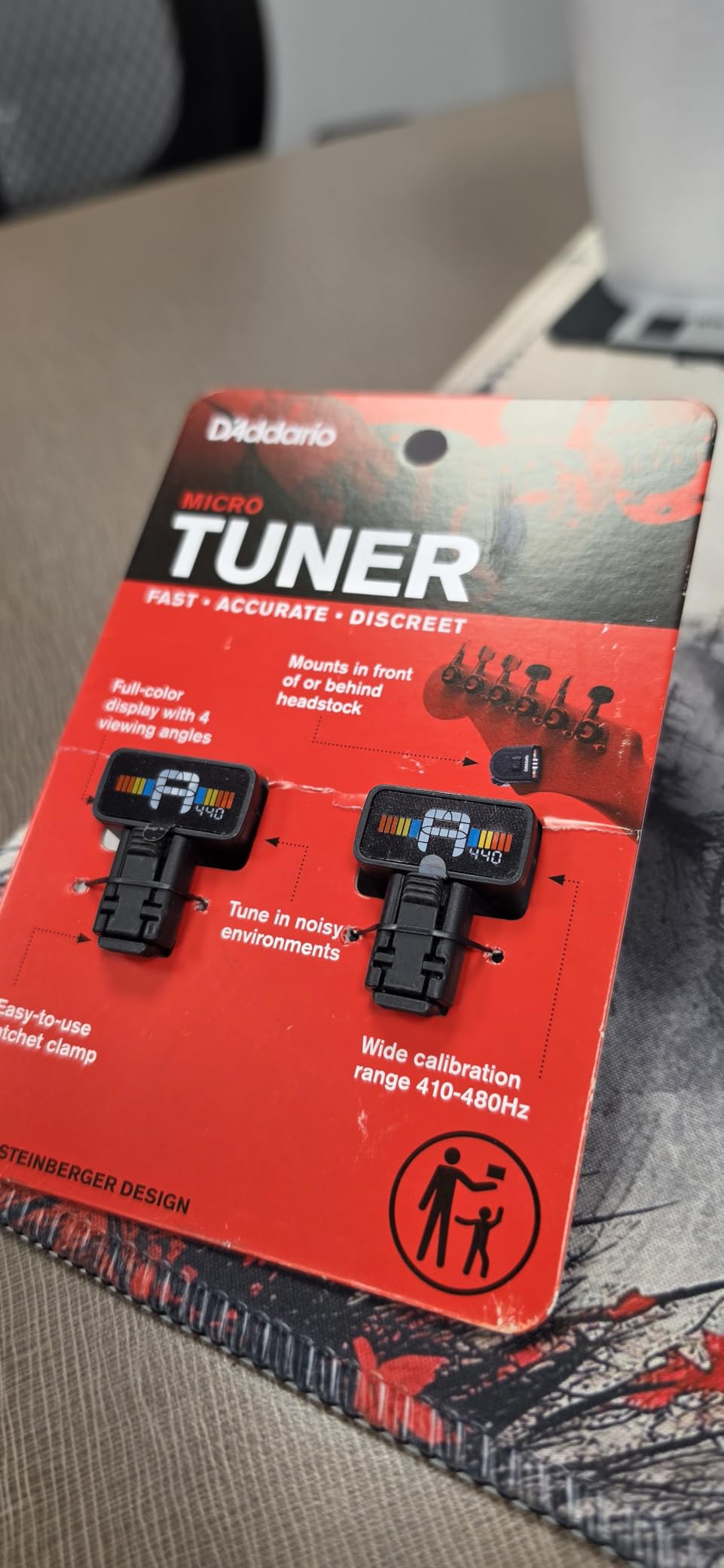 D'Addario Micro Headstock Tuner, 1 Pack customer photo 1