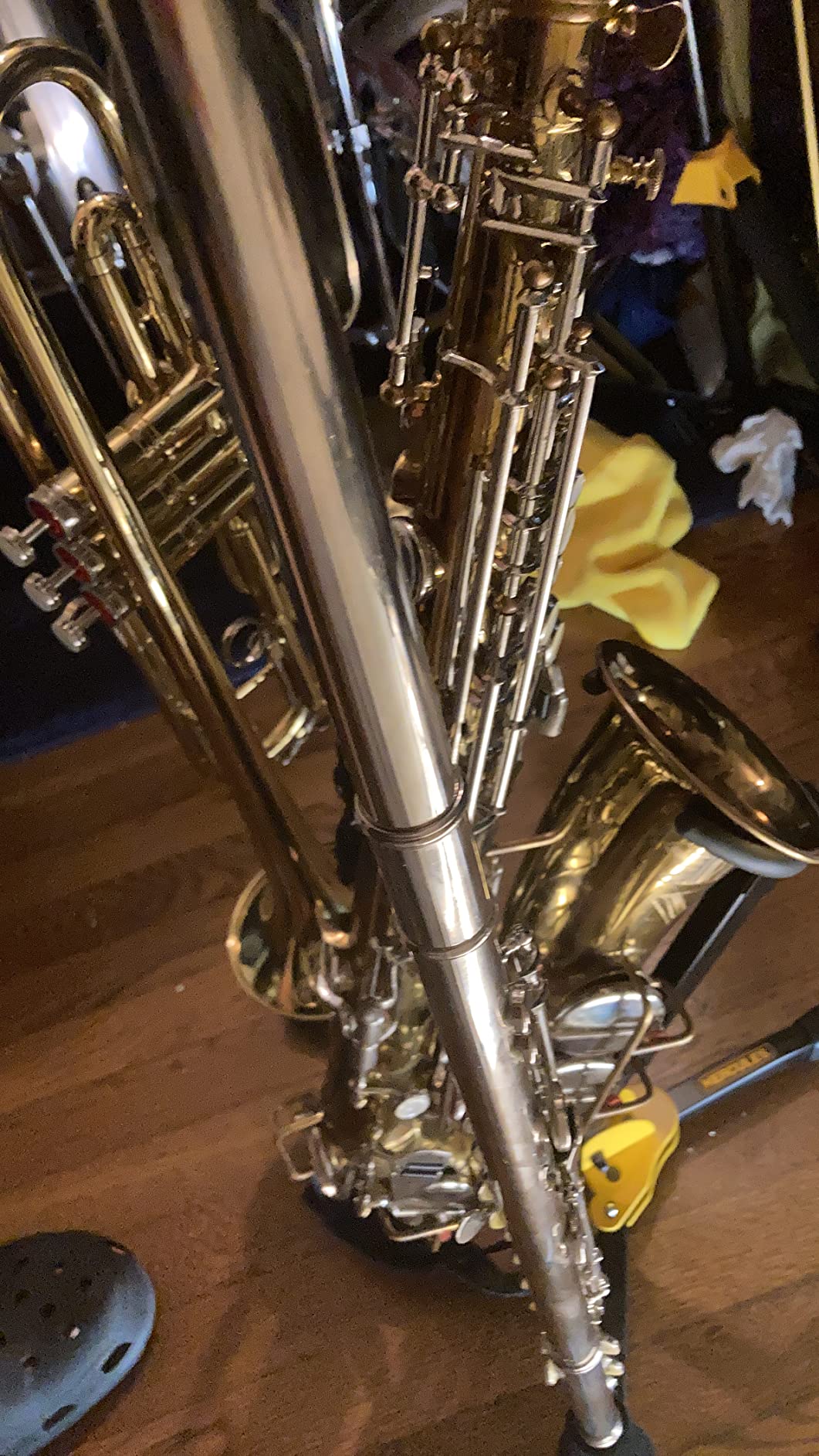 Hercules Stands DS630BB Alto/Tenor Saxophone Stand with Auto Grip customer photo 1
