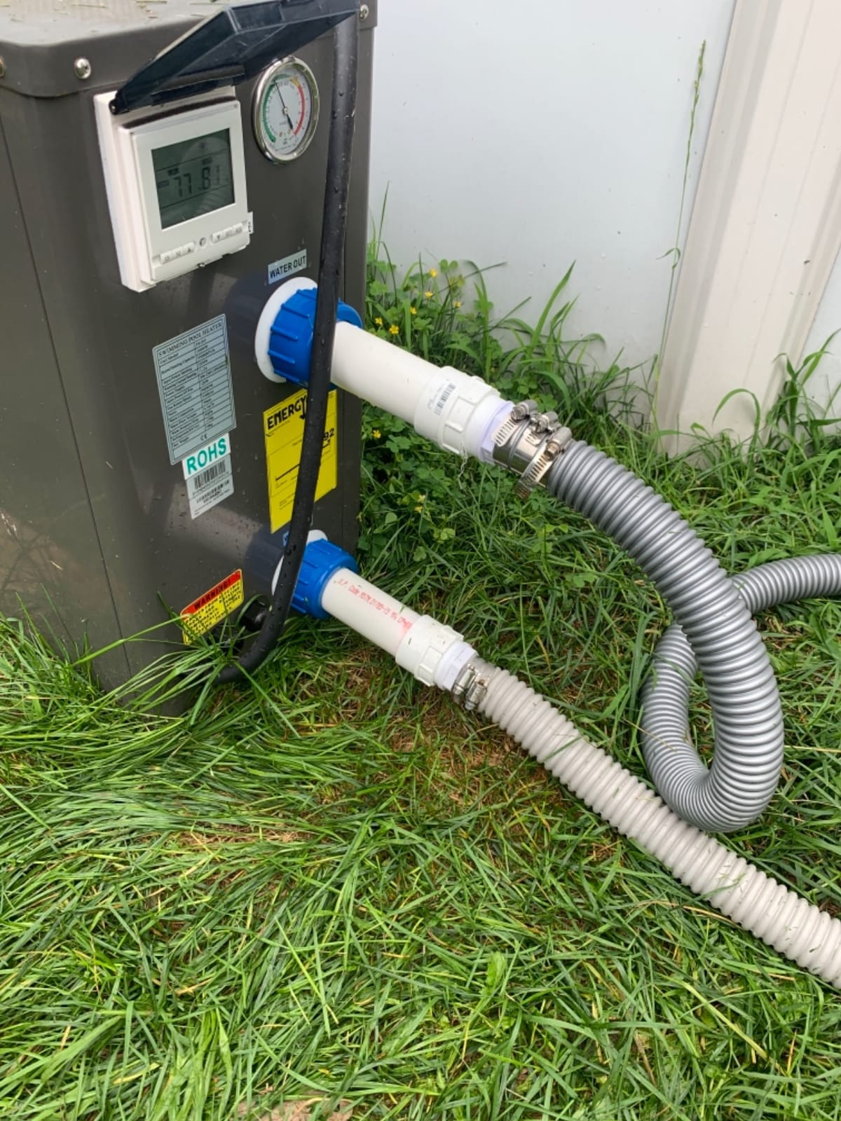 FibroPool Pool Heat Pump - 55,000 BTU Electric - FH255 - Titanium customer photo 1