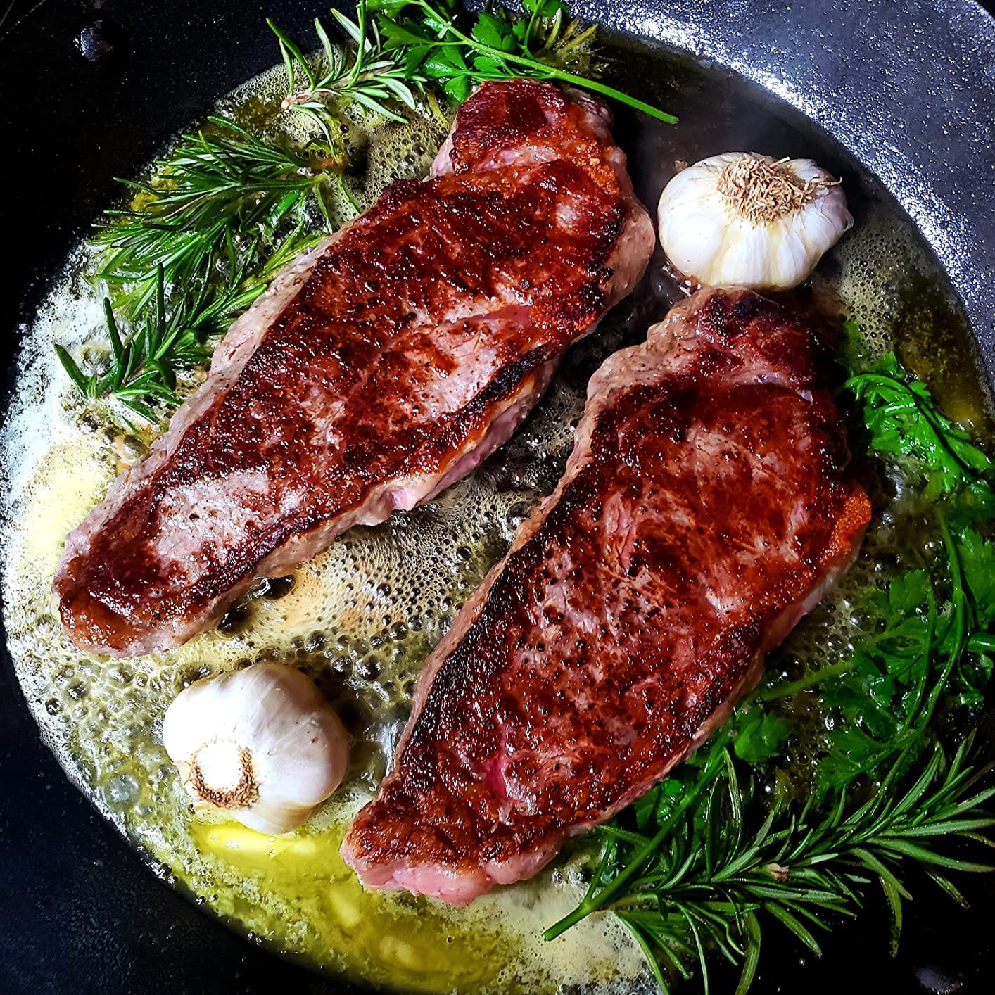Lodge Pre-Seasoned Carbon Steel Skillet, Long Handle, 15 Inches customer photo 1