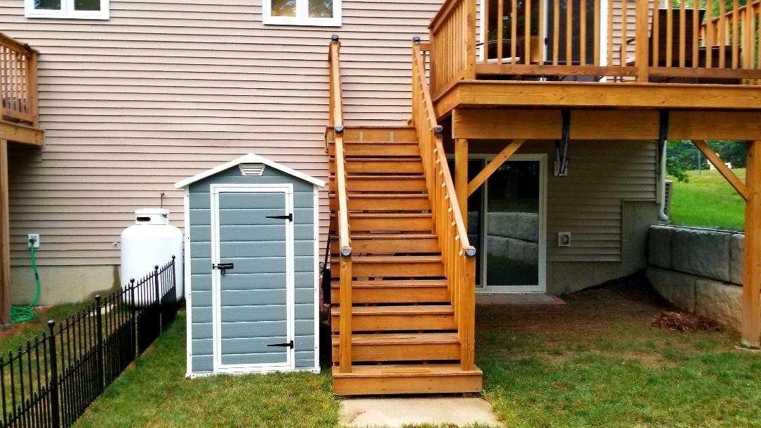 Keter Manor 4x6 Resin Outdoor Storage Shed Kit-Perfect to Store Patio Furniture, Garden Tools Bike Accessories, Beach Chairs and Lawn Mower, Grey & White customer photo 2