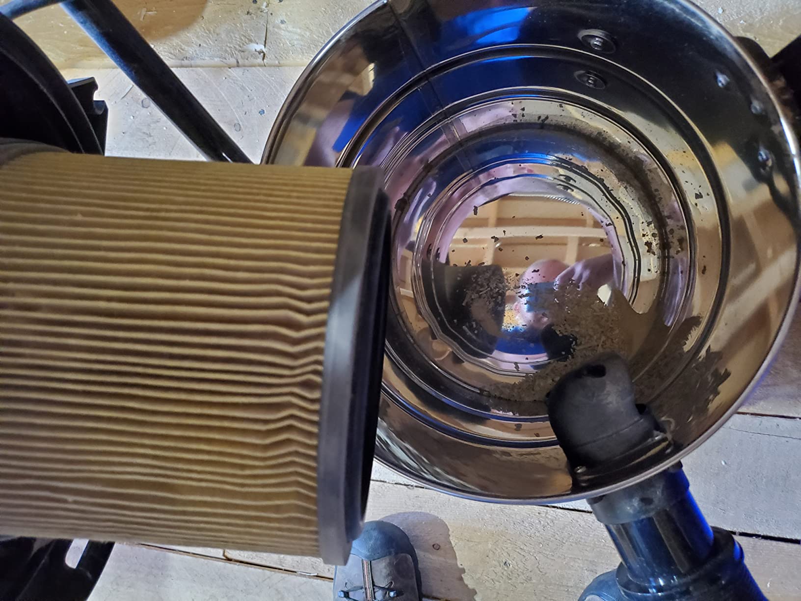 Rockler Dust Right Dust Separator w/ 36” Hose & 10Ga Bucket for Shop Vac customer photo 2