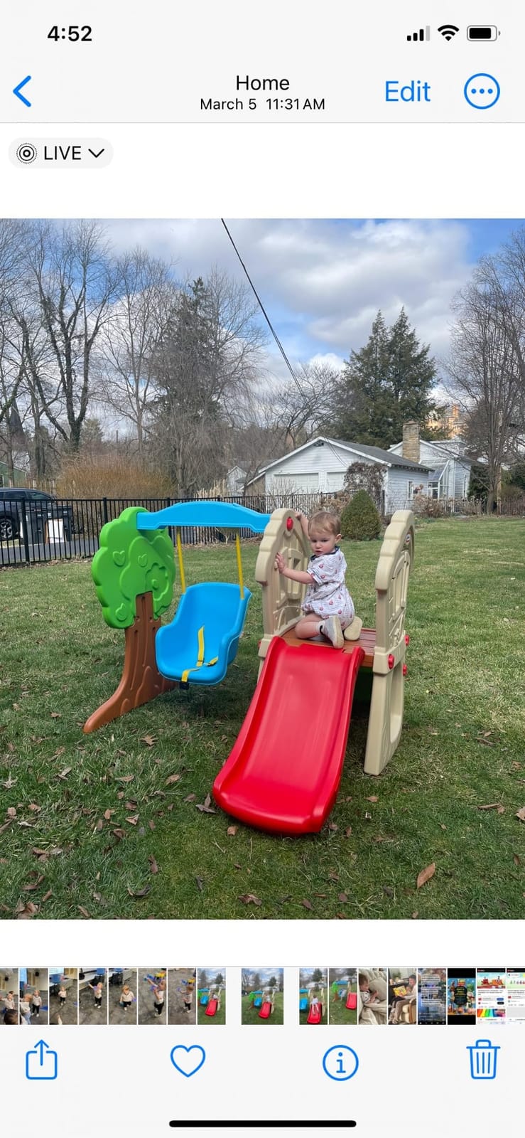 Little Tikes Hide & Seek Climber and Swing, Indoor Outdoor with Slide - Easy Set Up - Toddler Playset, 53.50''L x 52.00''W x 41.00''H customer photo 2