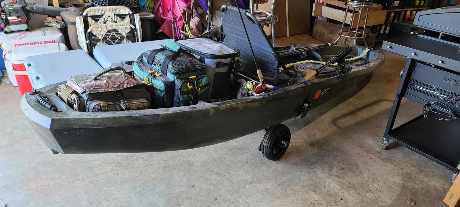 Suspenz Kayak Canoe Transport Trailer, DLX Kayak Cart, Trolley with Airless Wheels and Straps, Weight Capacity 150 lbs, Yellow (22-0044) customer photo 2