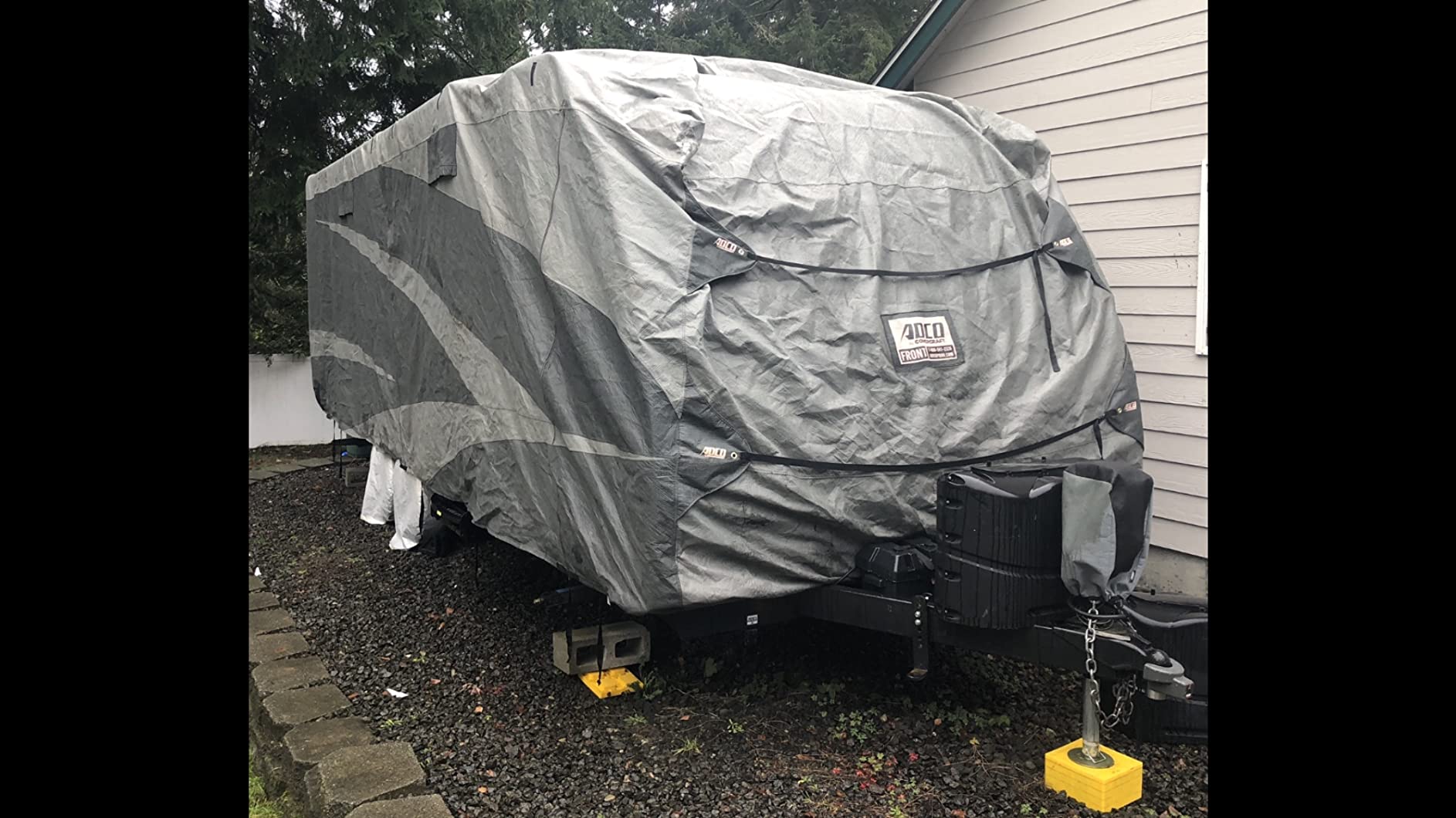 ADCO 52247 Designer Series SFS Aqua Shed Travel Trailer RV Cover - 34'1