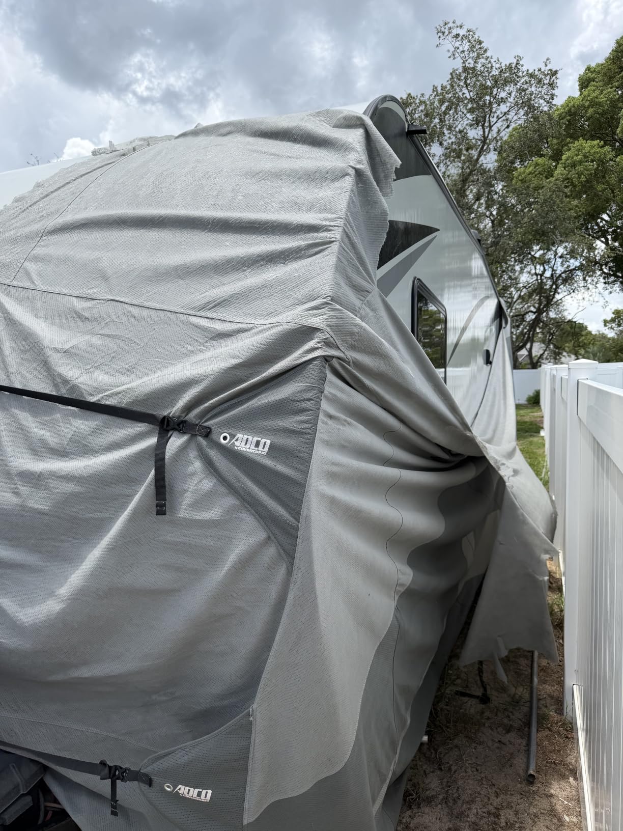 ADCO 52247 Designer Series SFS Aqua Shed Travel Trailer RV Cover - 34'1