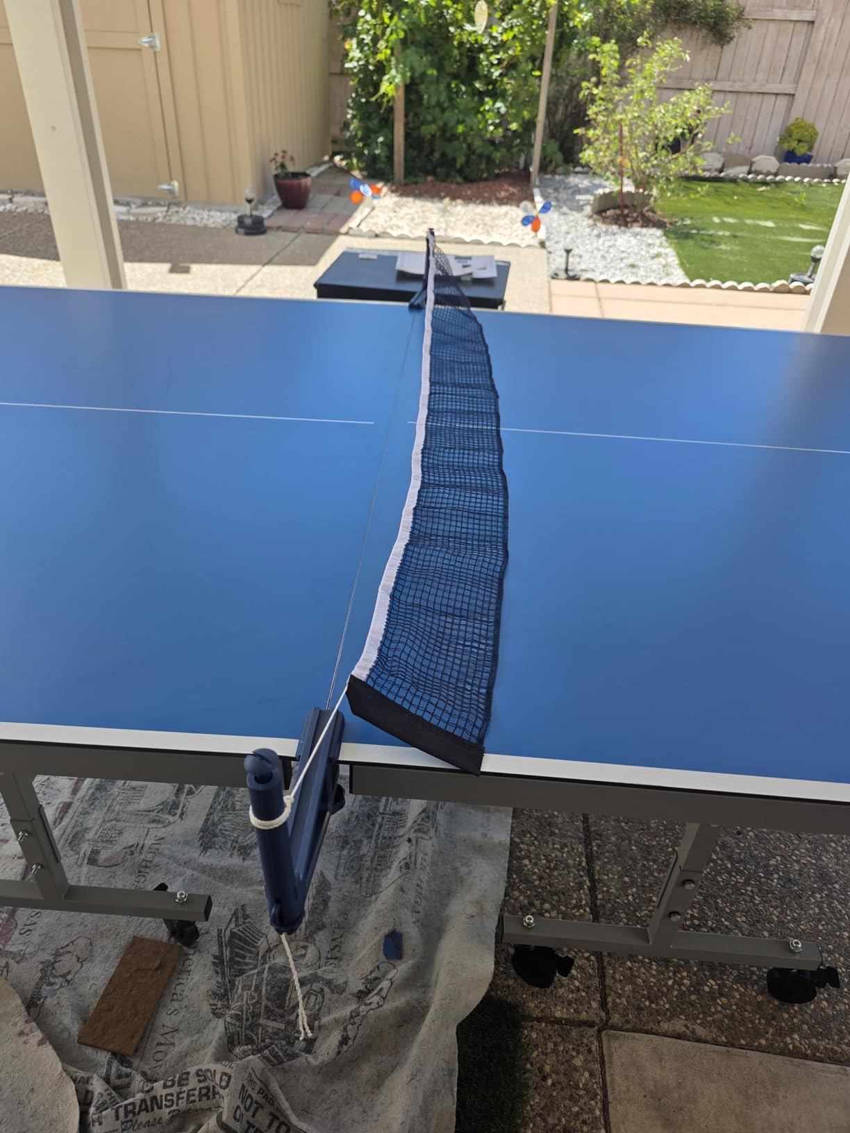 JOOLA NOVA Outdoor Ping Pong Table with Waterproof Table Tennis Net Set - Quick Assembly - All Weather Aluminum Composite Surface - Tournament Quality - Indoor & Outdoor Compatible customer photo 2