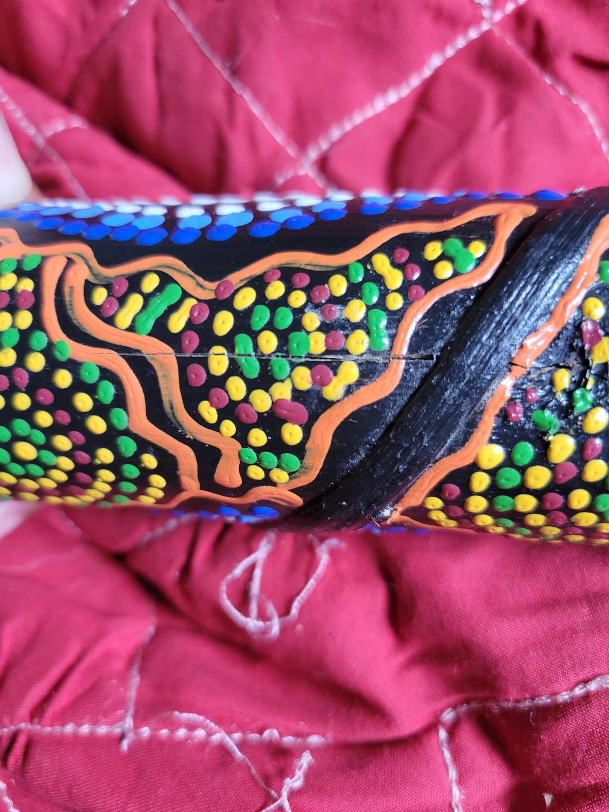 The New Age Source Rain Stick Small Dot Painted Each customer photo 2
