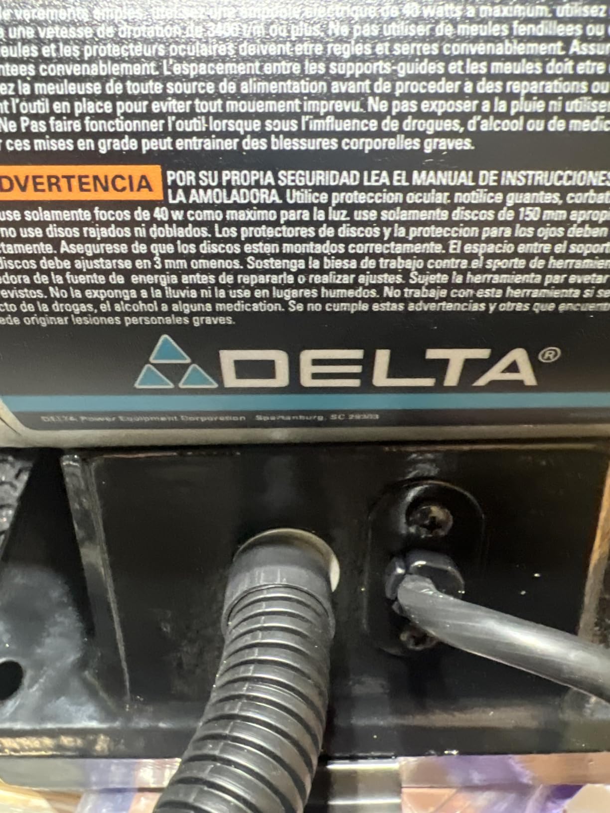 Delta Power Tools 23-196 6-Inch Variable Speed Bench Grinder customer photo 1