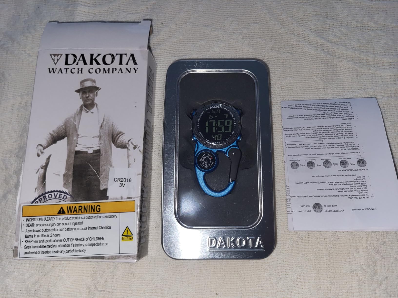 Dakota Digital Clip Watch with Compass & Dual Time customer photo 1