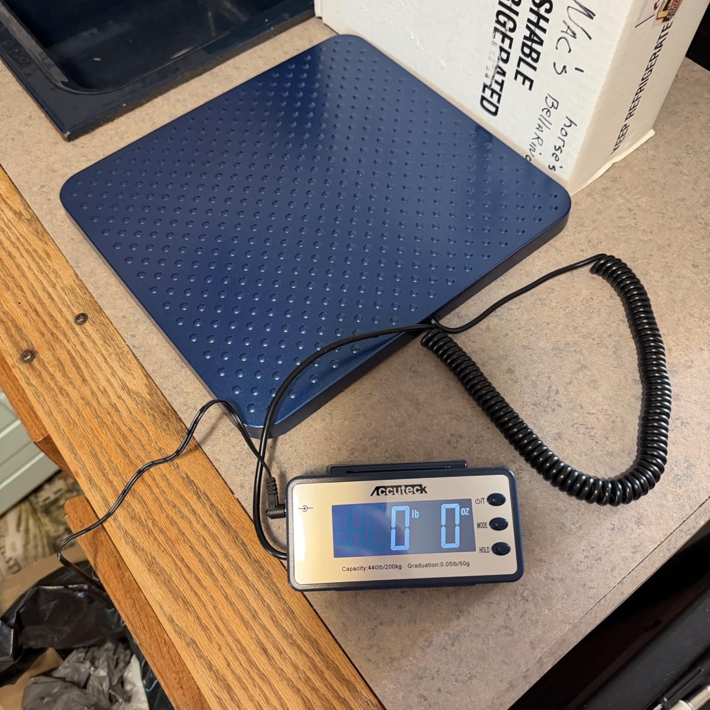 Accuteck 440lb Heavy Duty Digital Metal Industry Shipping Postal Scale W/C customer photo 1