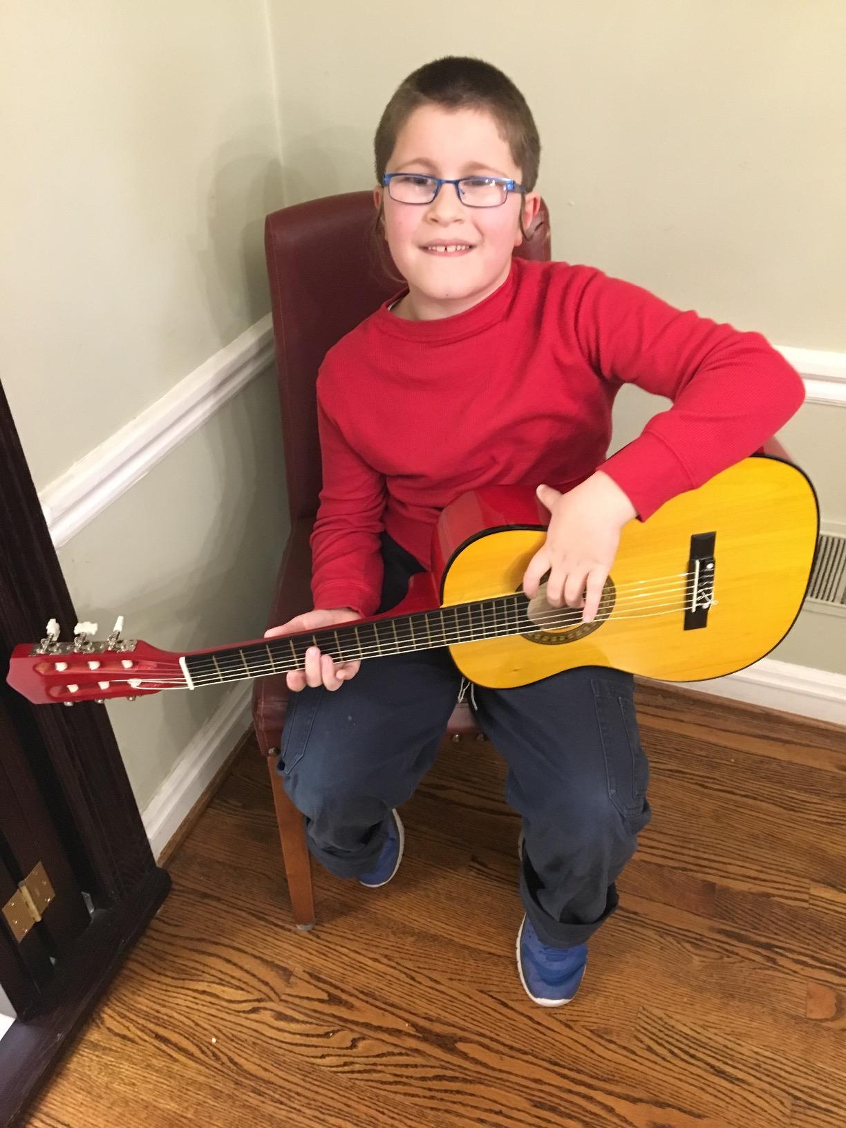 Music Alley 34 Inch Junior Classical Guitar for Kids, Natural customer photo 1