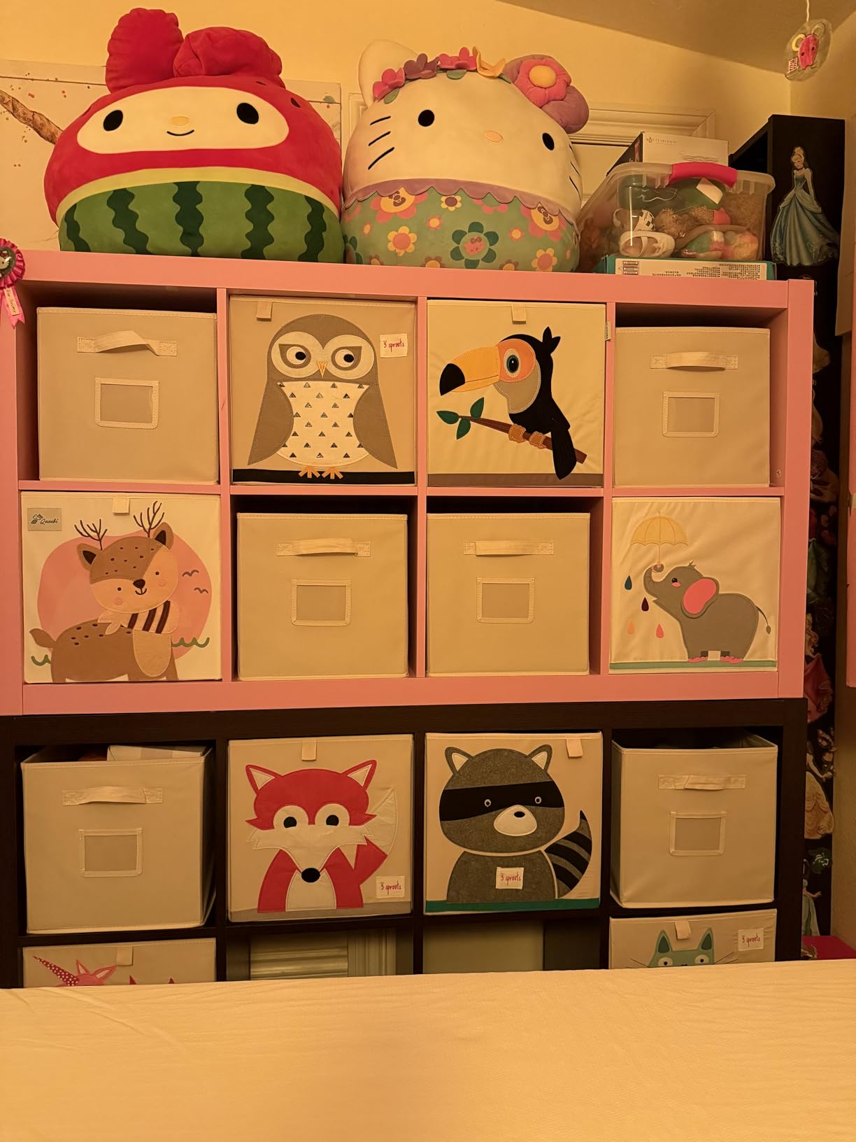 3 Sprouts Toy Storage Cube Bin, Foldable Storage Box, Rhino customer photo 1