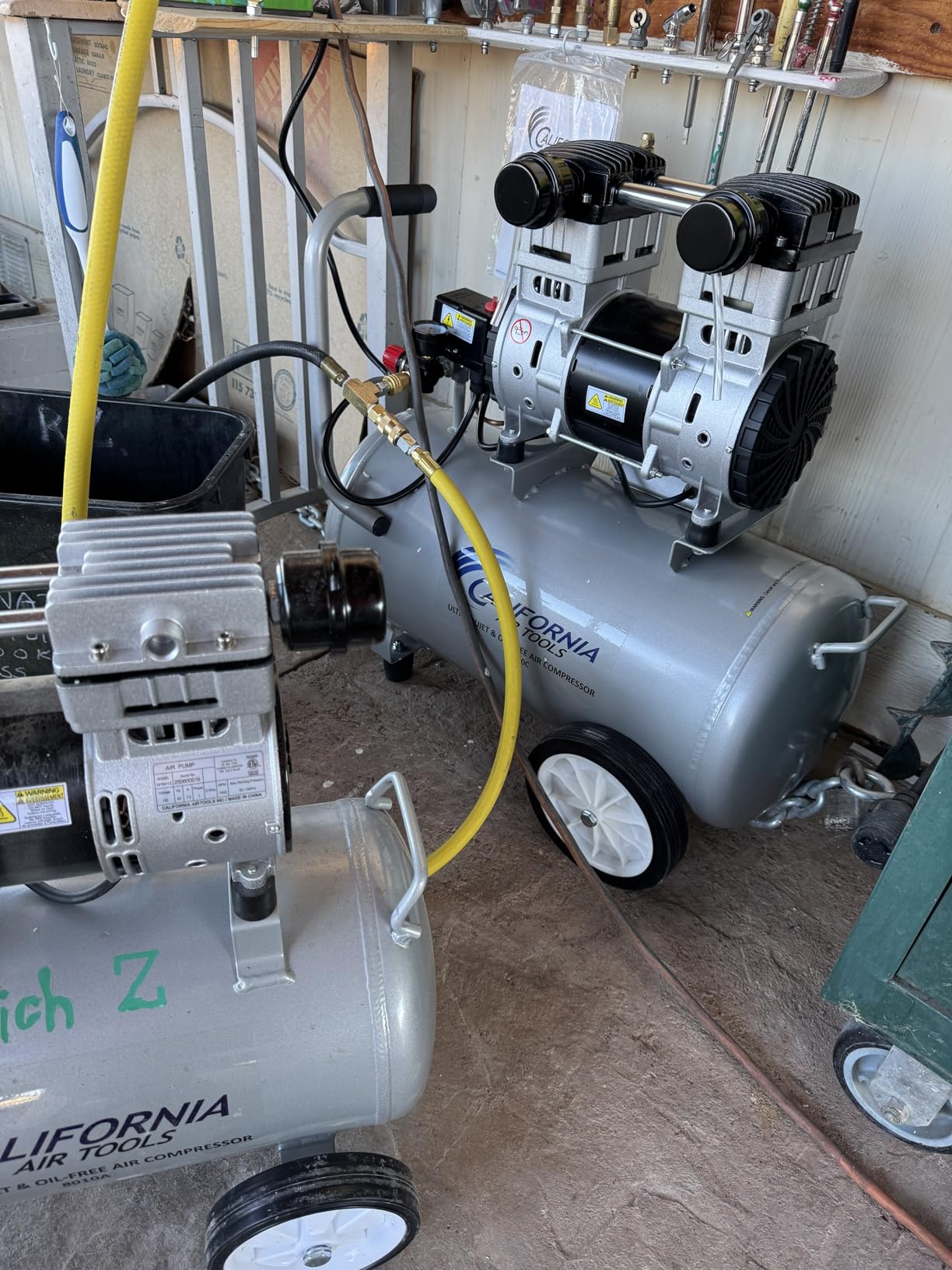 California Air Tools 15020C Powerful 2.0 HP Ultra Quiet and Oil-Free Air Compressor with Wheels, 15 Gallon Tank Capacity, 70 dB Noise Level, Electric, Portable customer photo 2