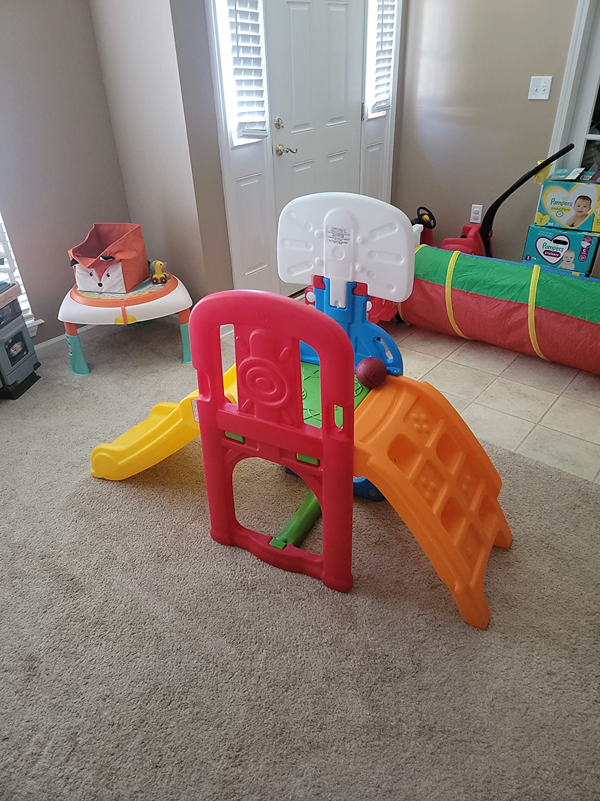 Step2 Game Time Sports Climber, Kids Indoor/Outdoor Playset, Backyard Playground Set, Slide, Climbing Wall, Basketball Hoop, Outside Jungle Gym, For Toddlers 2-6 Years Old customer photo 1