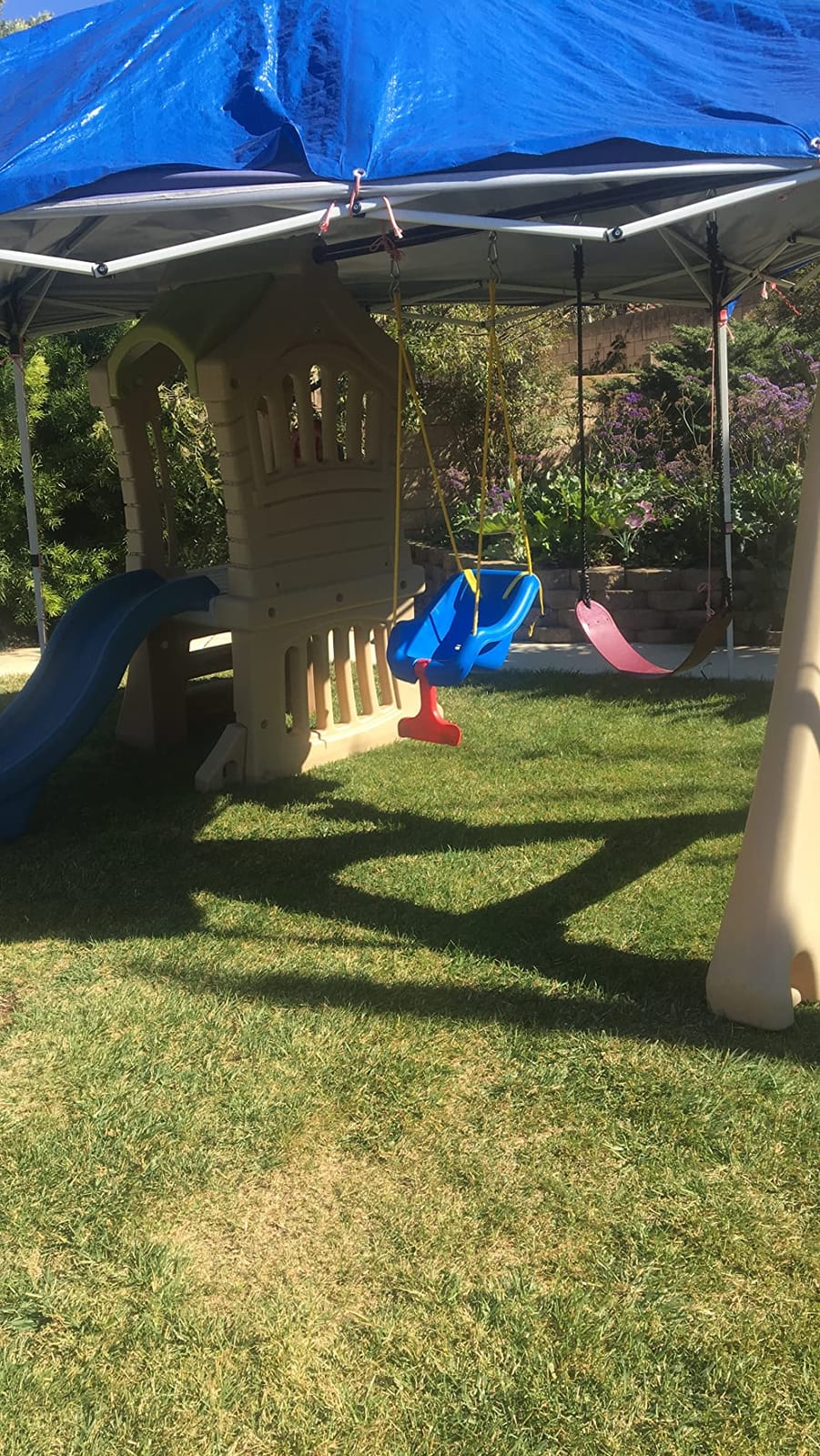 Step2 Play Up Gym Set for Kids, Outdoor Swing Set, Backyard Slide, Swings, Playhouse, & Crawl Space, Two Tier, Easy Set Up, Toddlers Ages 3-6 Years Old customer photo 1