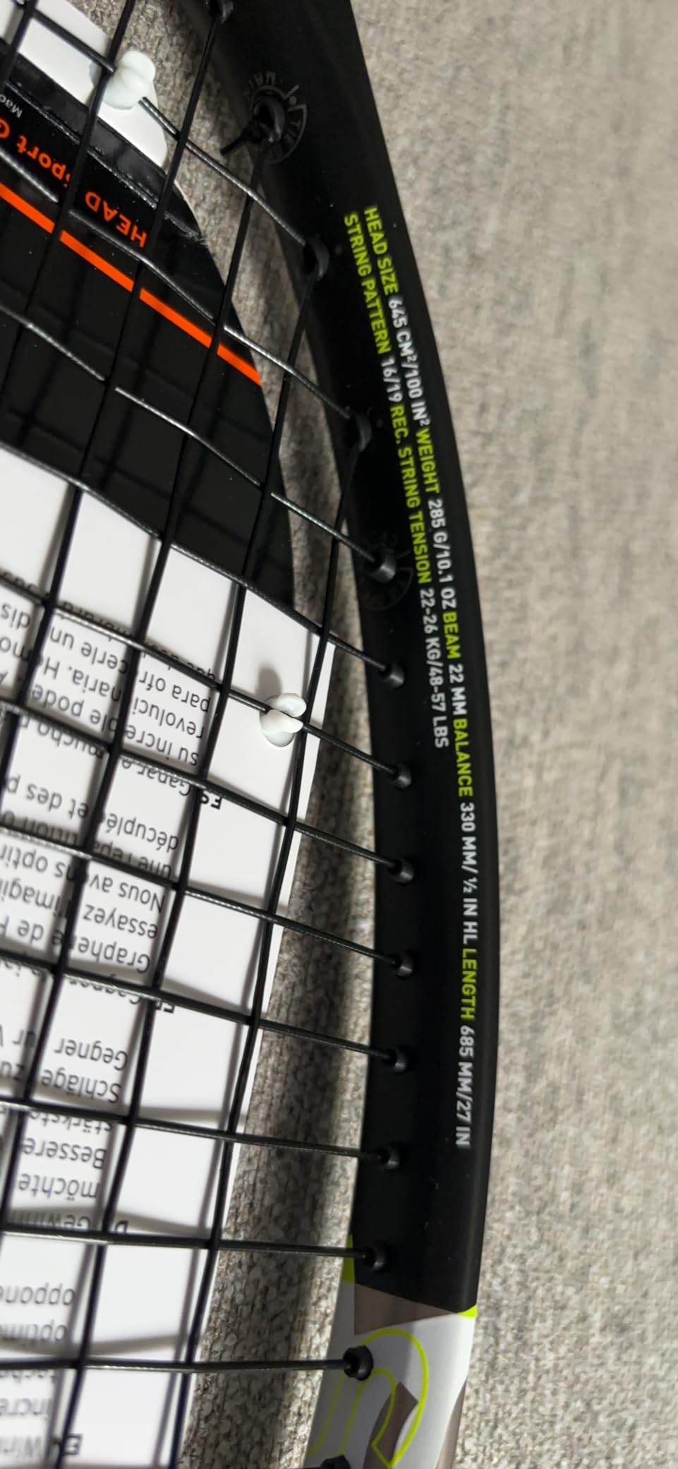 HEAD Graphene XT Speed S Tennis Racquet customer photo 2