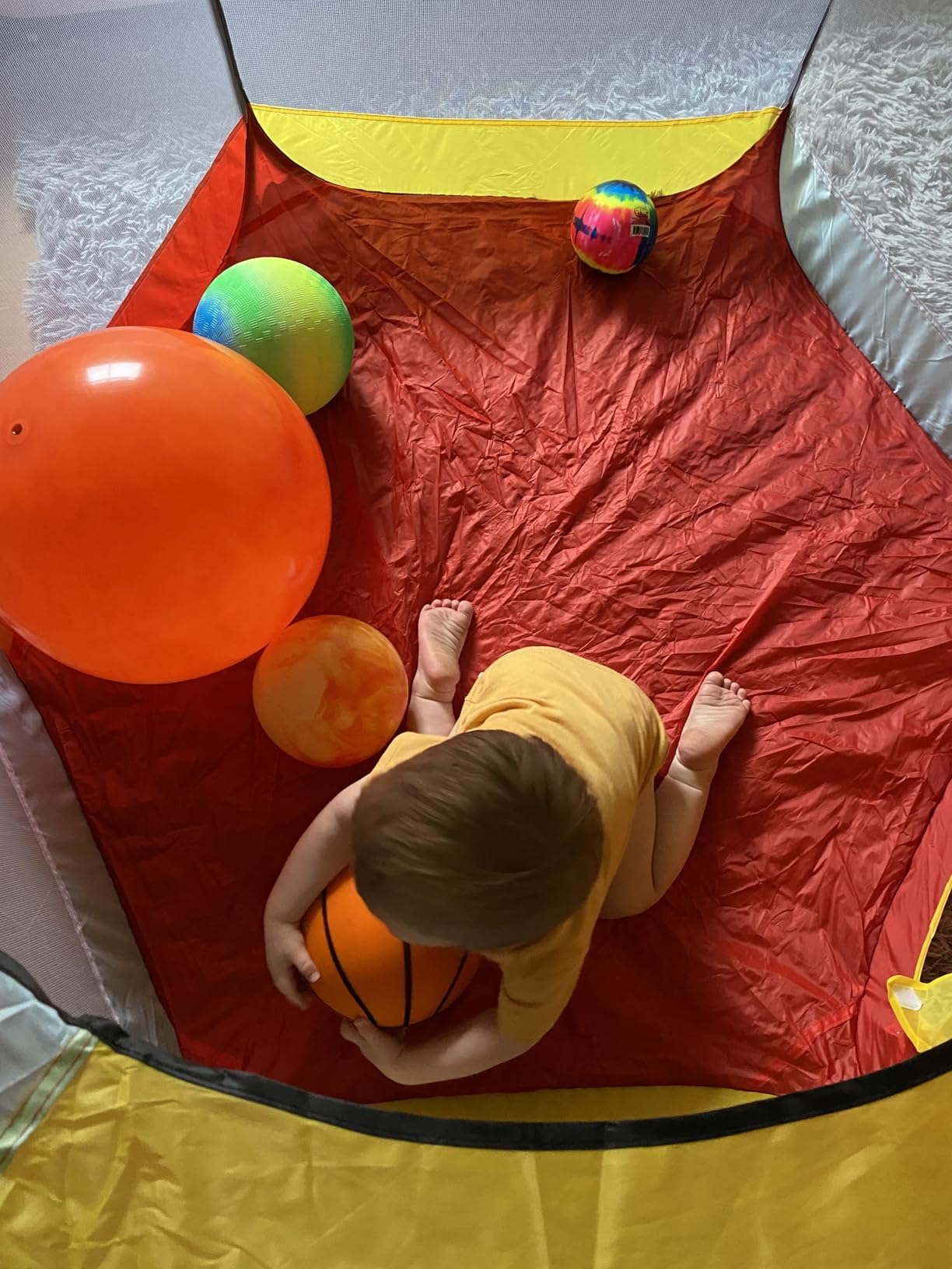Kids Ball Pit Pop Up Large Tent for Toddlers - Indoor & Outdoor Gift Toys for Infants Girls & Boys, Baby Playpen with Zipper Storage Bag, BallPit Balls Not Included customer photo 1