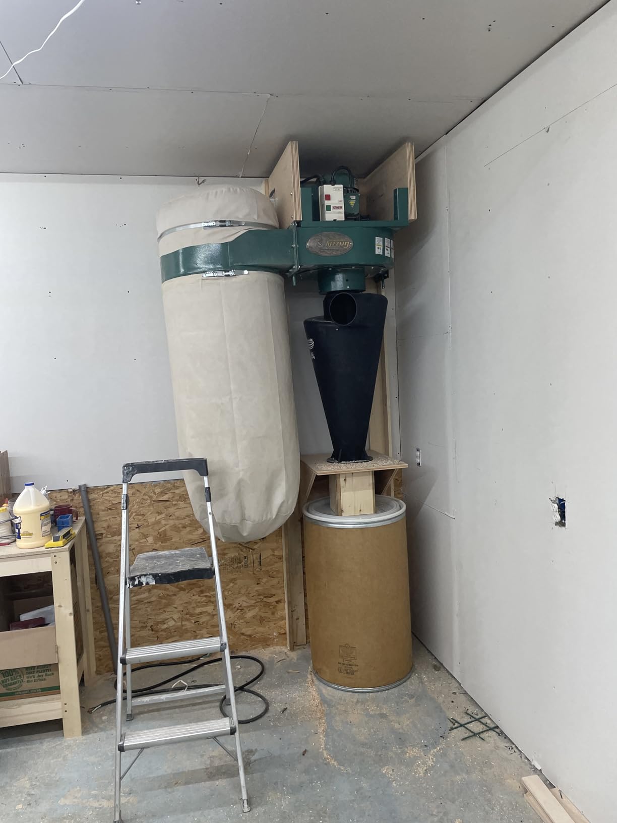 Oneida Air Systems Super Dust Deputy XL 6 Inch Lightweight DIY Cyclone Attachment for 3 to 5HP Single Stage Dust Collector, Accessory Only, Black customer photo 1