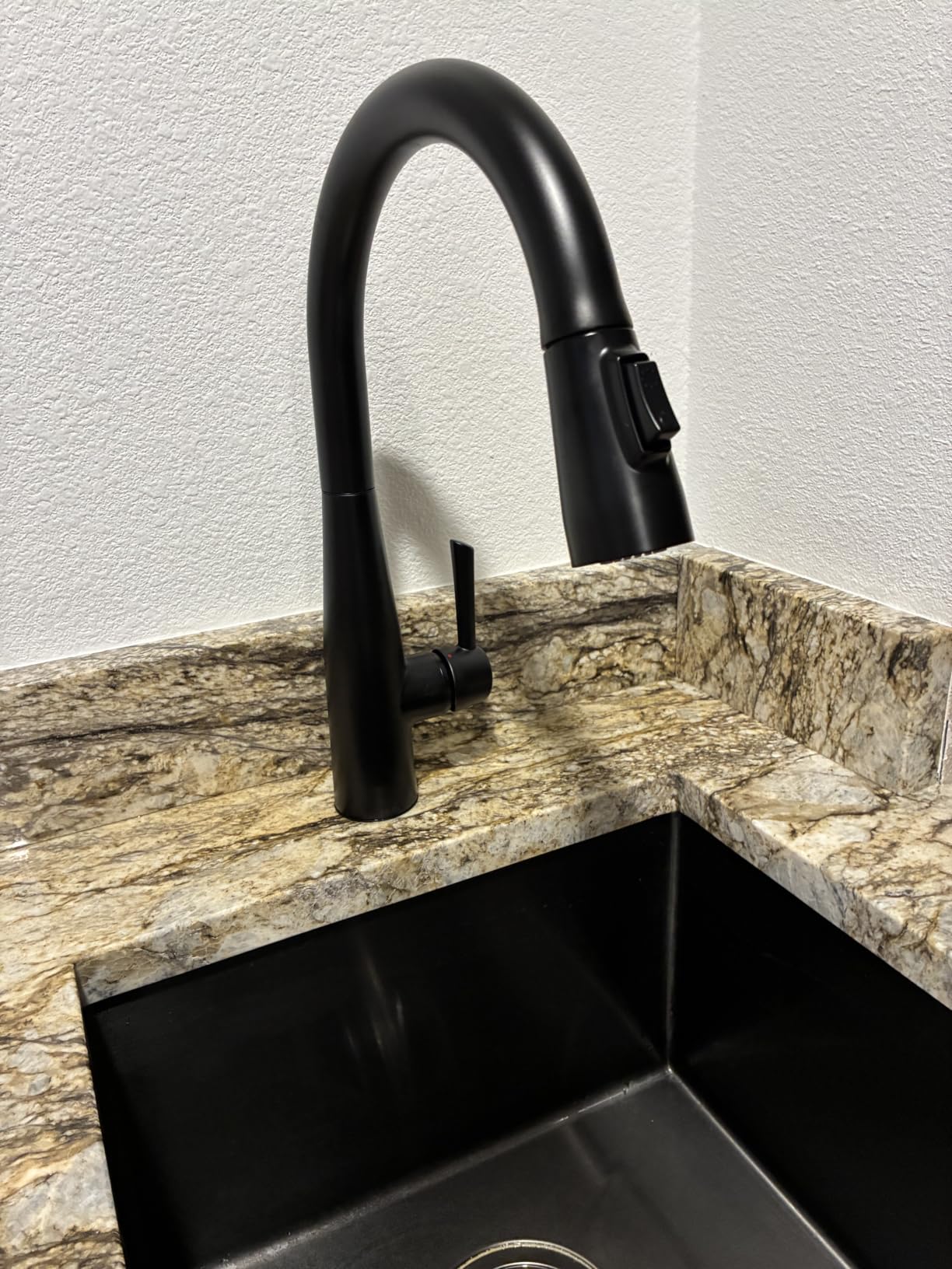 Delta Essa Brushed Nickel Kitchen Faucet with Pull Down Sprayer, Modern Single Hole Kitchen Sink Faucet, Single Handle, Arctic Stainless 9113-AR-DST customer photo 2