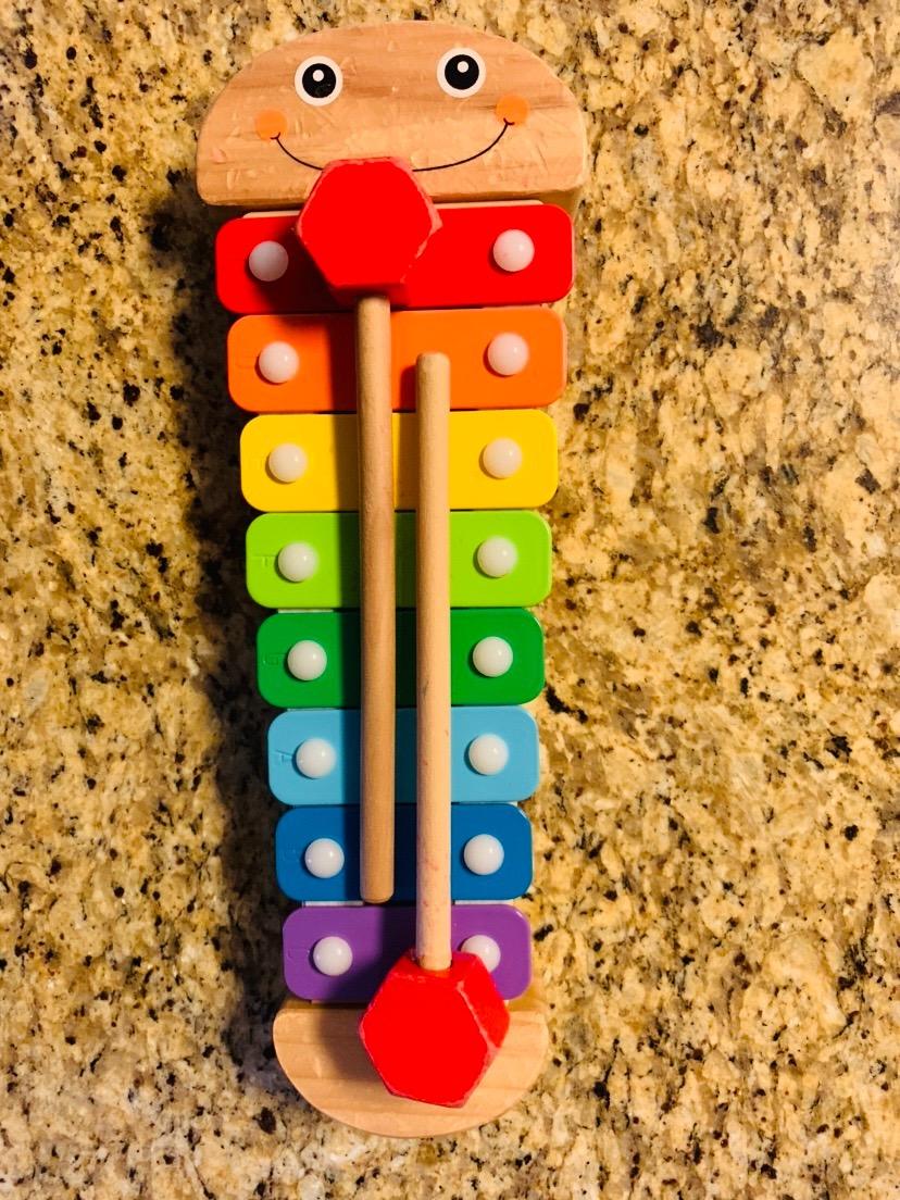 Melissa & Doug Caterpillar Wooden Xylophone Musical Toy Set customer photo 1