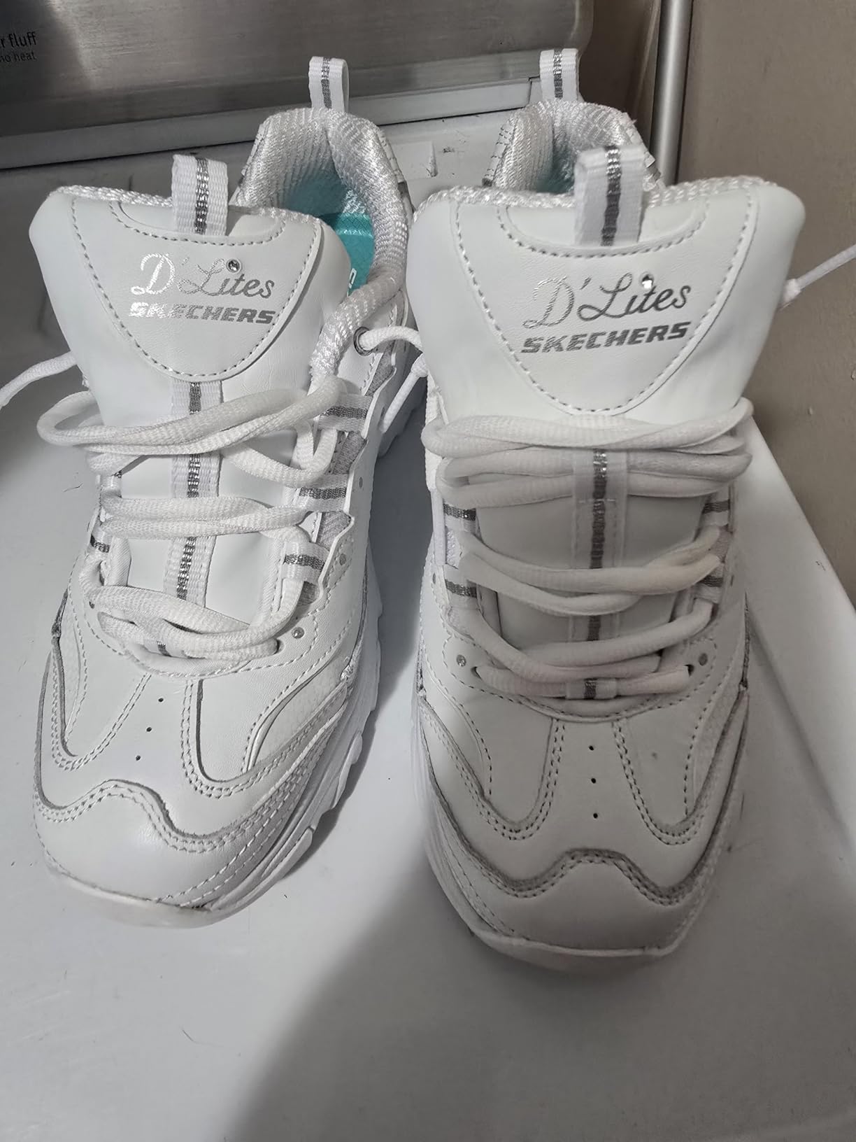 Skechers Sport Women's D'Lites Fresh Start Memory Foam Lace-up Sneaker Fashion customer photo 1