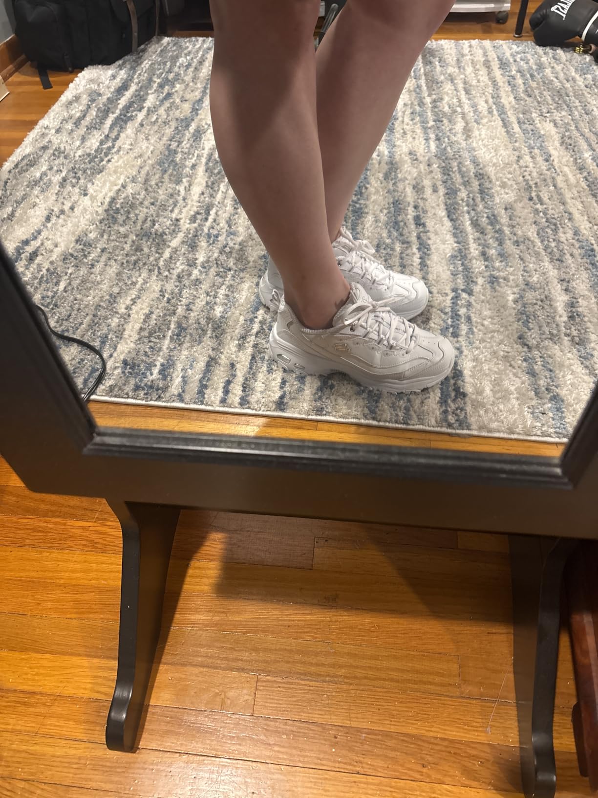 Skechers Sport Women's D'Lites Fresh Start Memory Foam Lace-up Sneaker Fashion customer photo 2