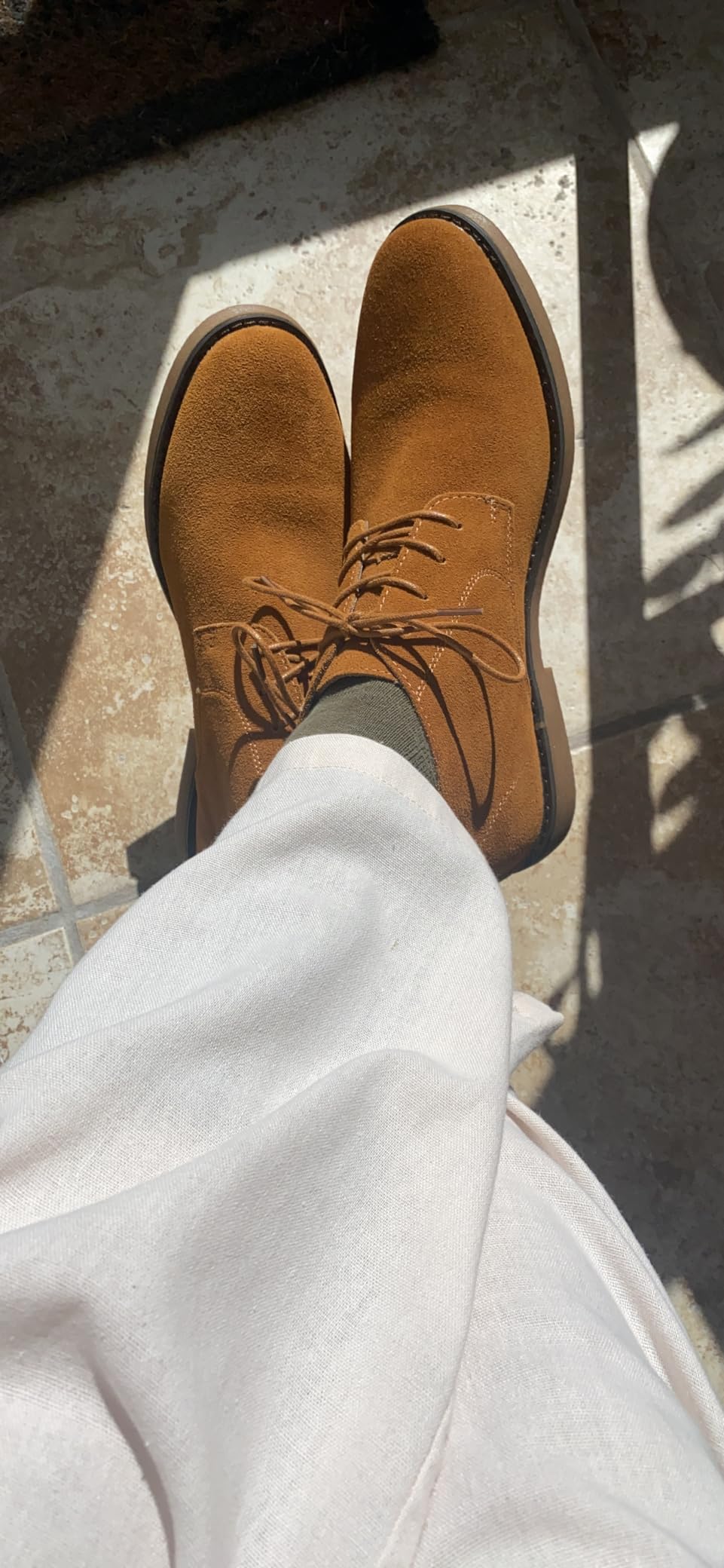 Bruno Marc Men's Classic Suede Dress Chukka Boots customer photo 1