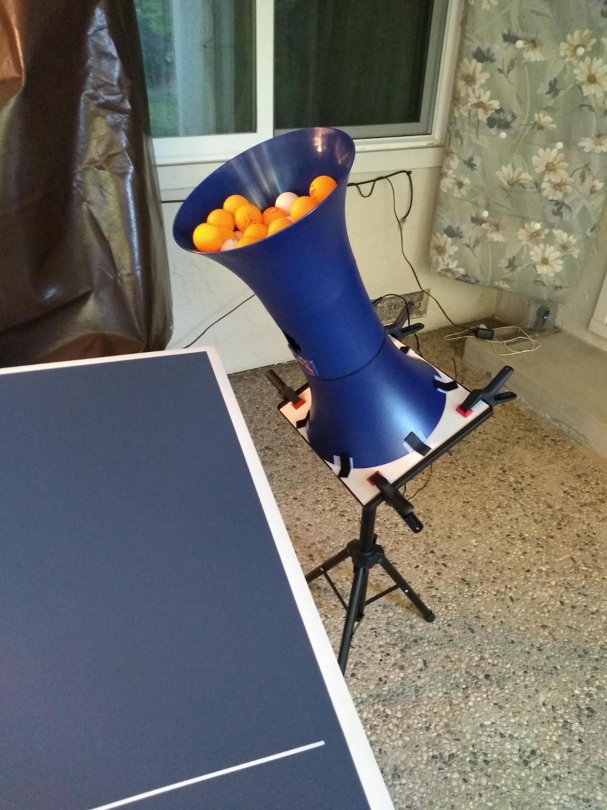 iPong V300 Table Tennis Training Robot - Serves 40mm Regulation Ping Pong Balls Automatically - Play Solo w/o Playback Mode on your Ping Pong Table - Various Models Available, Size 19 , Blue customer photo 2