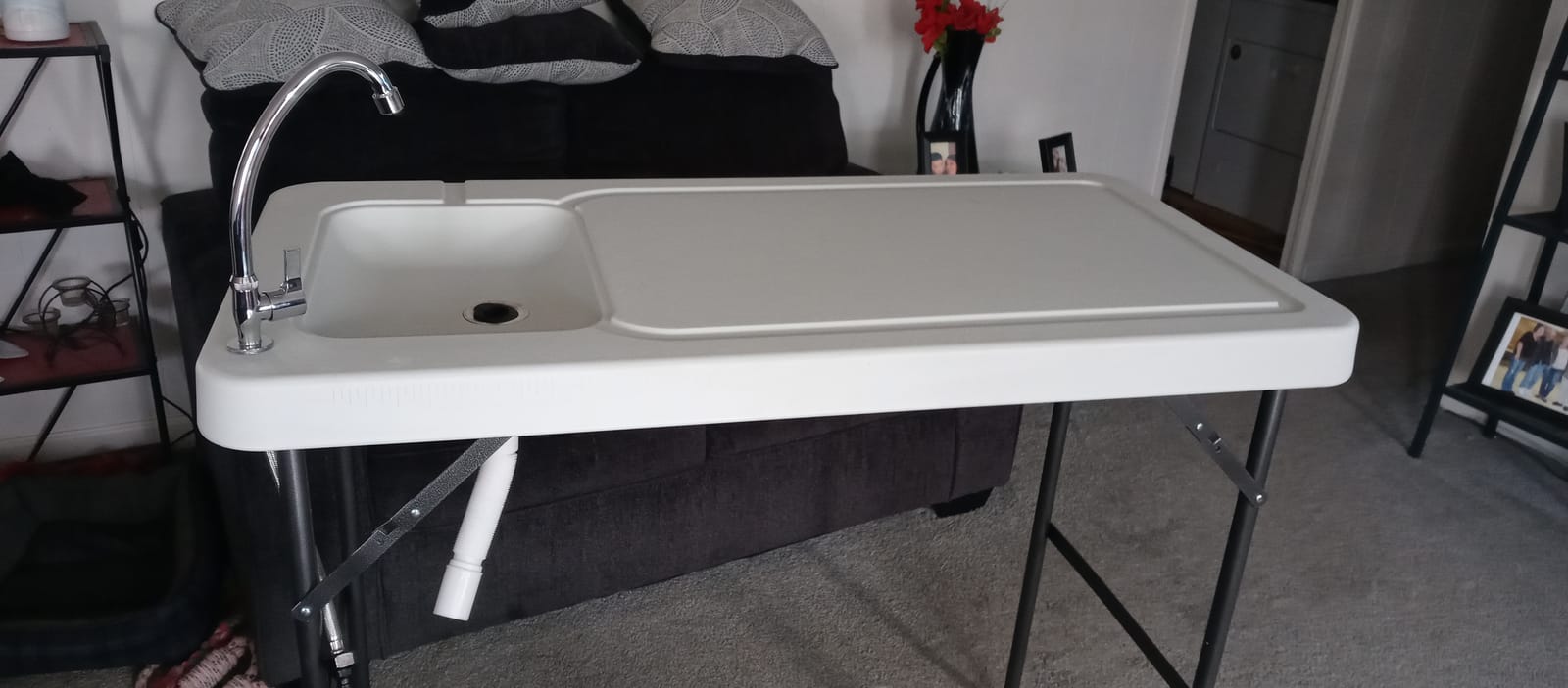Old Cedar Outfitters Fish and Game Cleaning Table with Sink and Folding Legs customer photo 2