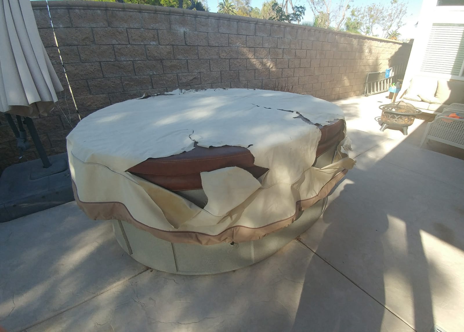 Classic Accessories Veranda Water-Resistant 84 Inch Round Hot Tub Cover, Patio Furniture Covers customer photo 1