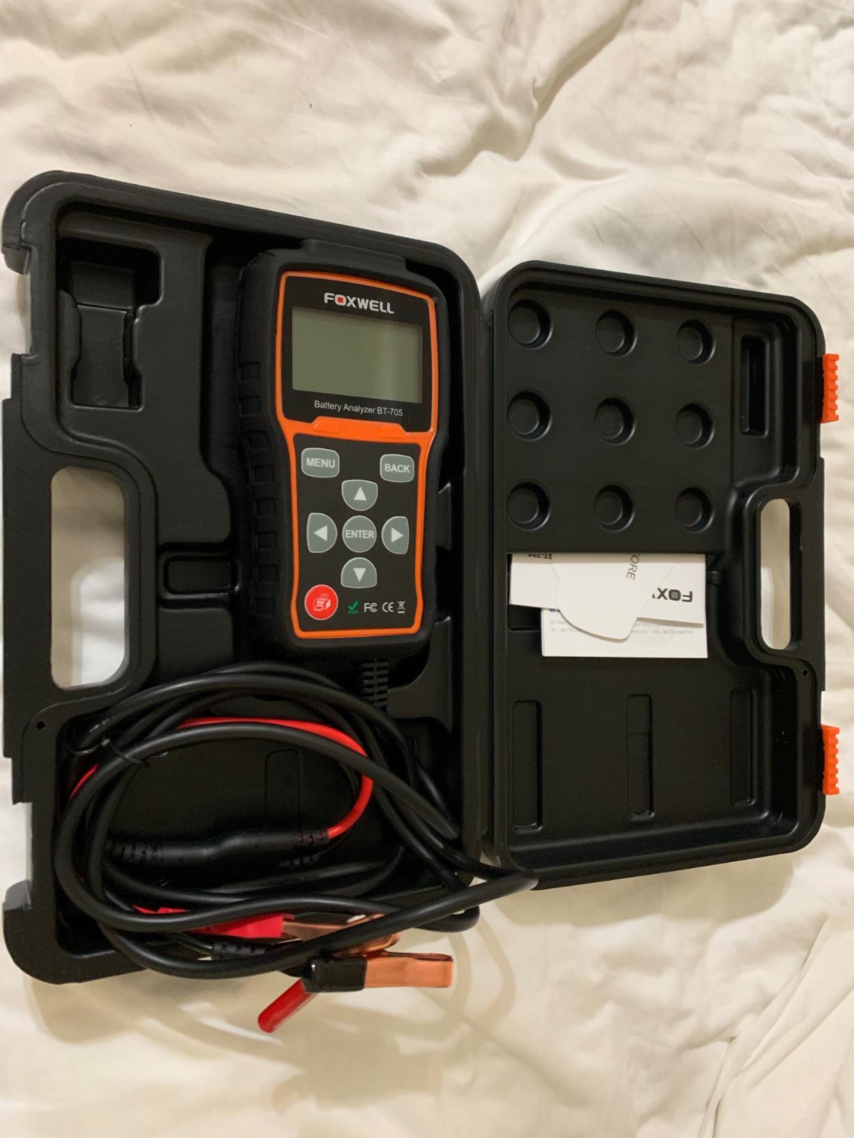 FOXWELL BT705 Car Battery Tester 24V 12V, Alternator and Load Tester customer photo 2