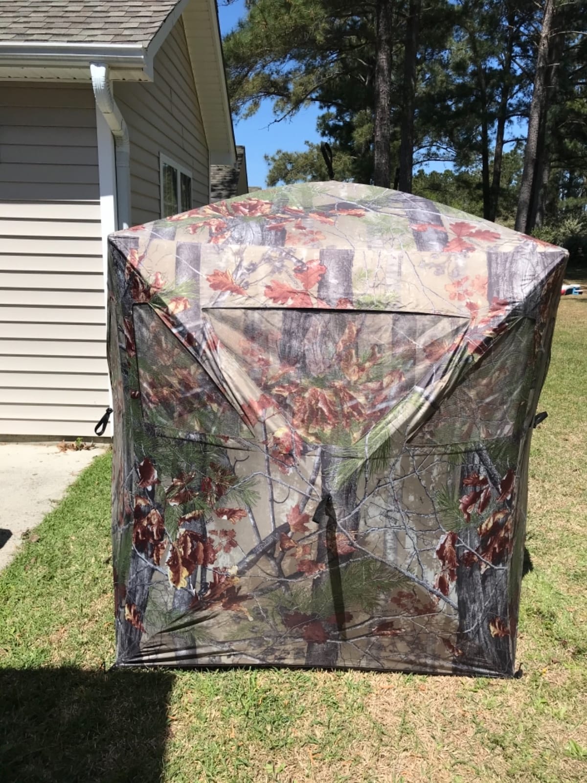 Barronett Blinds RA200BW Radar Pop Up Portable Blind, Bloodtrail Backwoods Camo, 67” x 71” x 71” customer photo 1