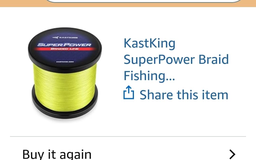 KastKing Superpower Braided Fishing Line, Abrasion Resistant Braid Line customer photo 2