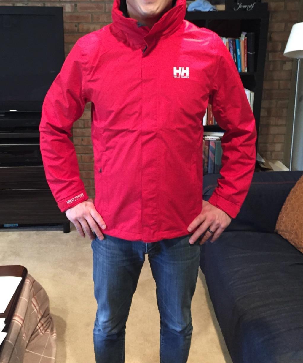 Helly Hansen Men's Dubliner Jacket Waterproof, Windproof, Breathable Shell Rain Coat with Packable Hood customer photo 1