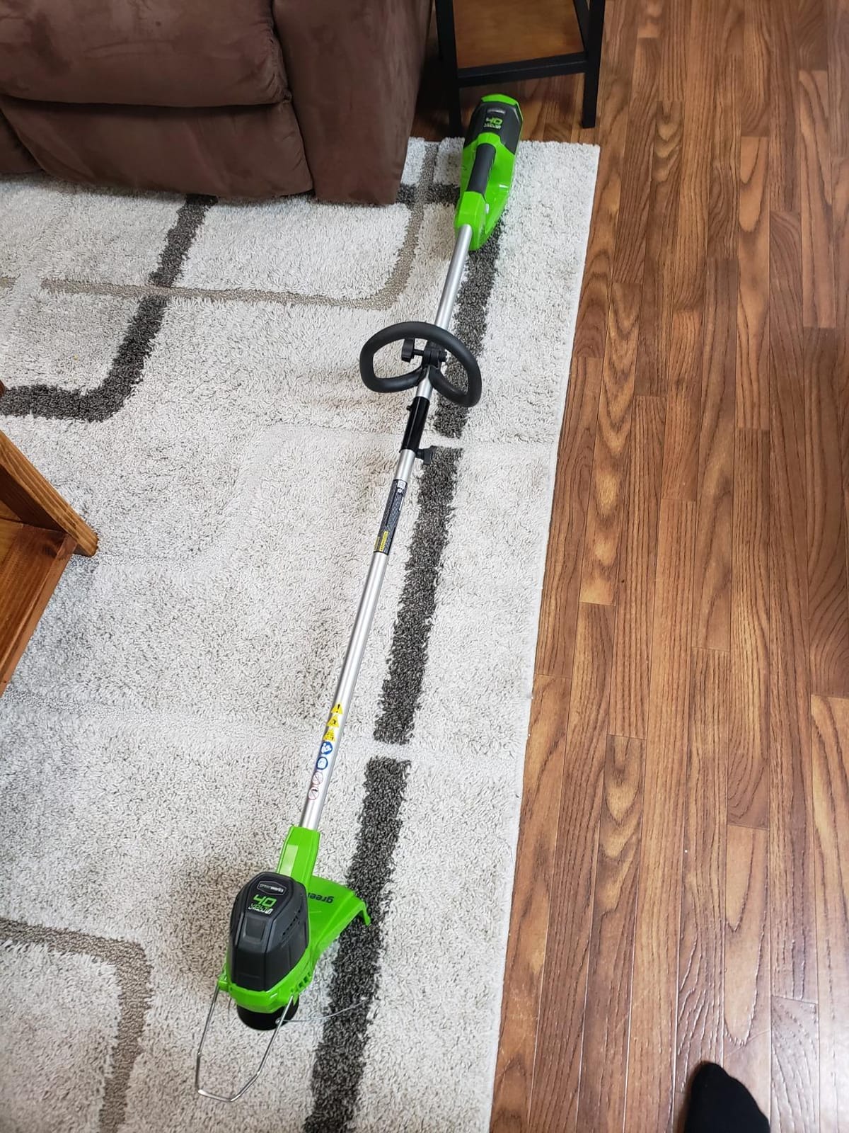 Greenworks 40V 12 in Cordless String Trimmer, 2.0 Ah Battery and Charger customer photo 2