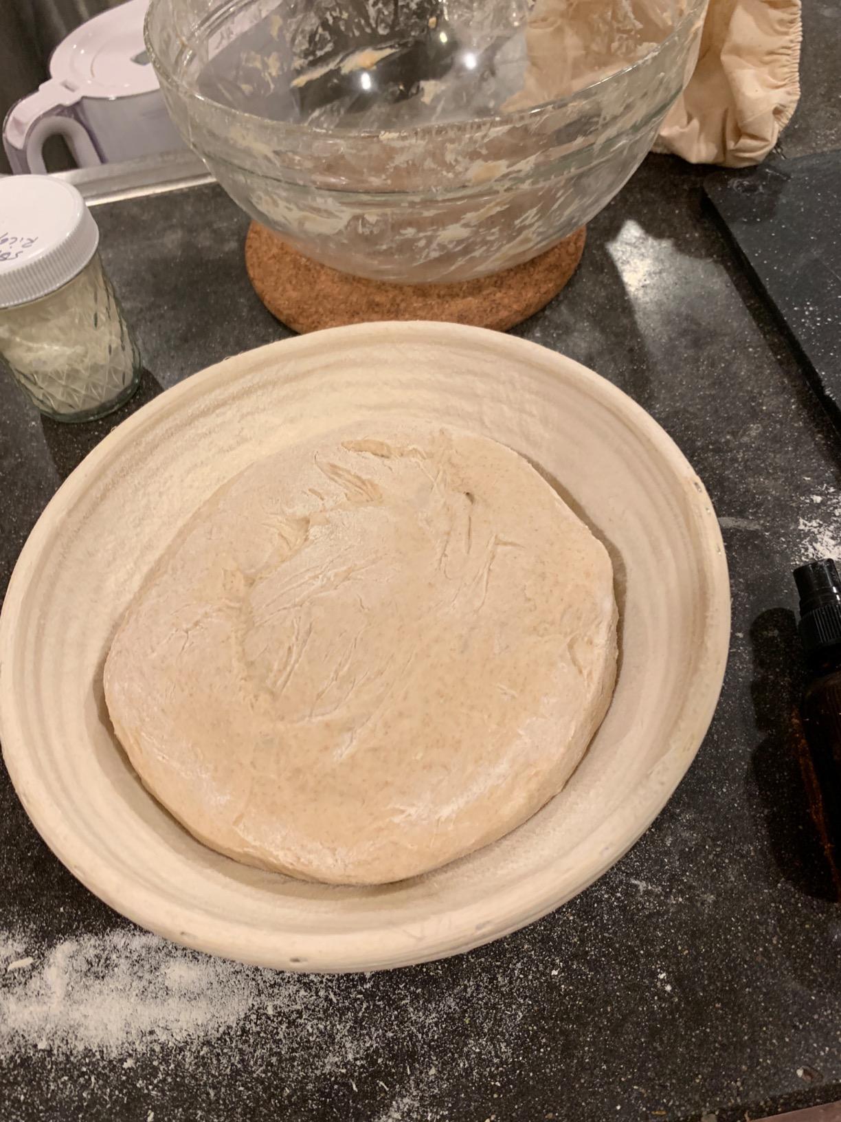 9 Inch Bread Banneton Proofing Basket - Baking Bowl Dough Gifts for Bakers Proving Baskets for Sourdough Bread Scraper Tool Starter Proofing customer photo 2