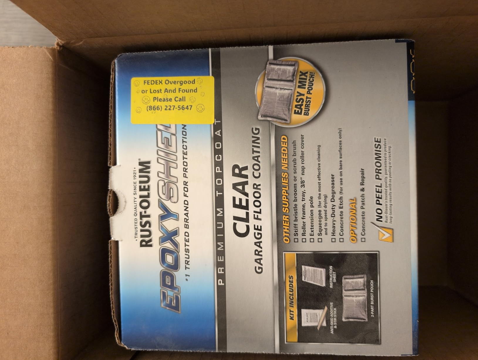 Rust-Oleum EpoxyShield High Gloss Clear Garage Floor Coating Kit customer photo 2