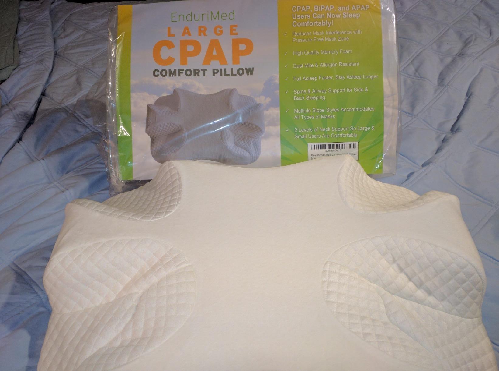 EnduriMed CPAP Pillow for Side Sleeping - Adjustable Memory Foam CPAP Pillows for Side & Back Sleepers - Eligible for Better Sleep with CPAP Machine customer photo 1