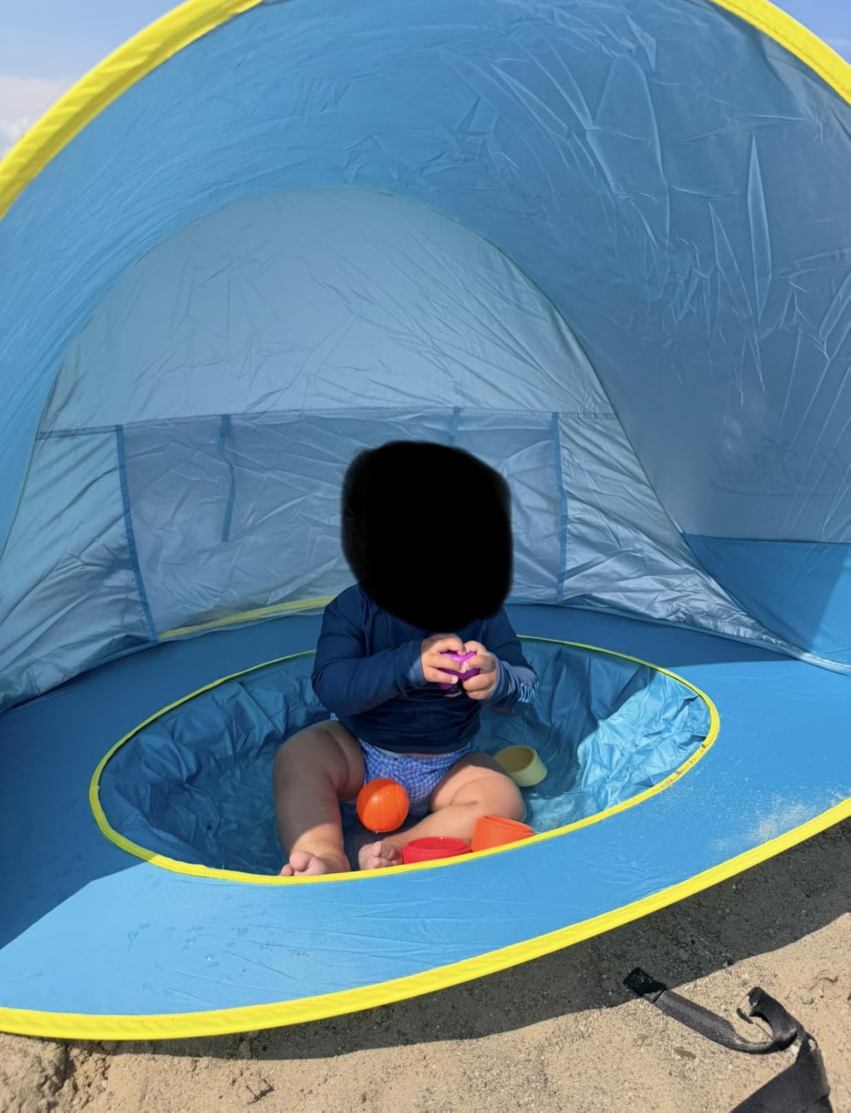 Monobeach Baby Beach Tent Pop Up Portable Shade Pool UV Protection Sun Shelter for Infant customer photo 2