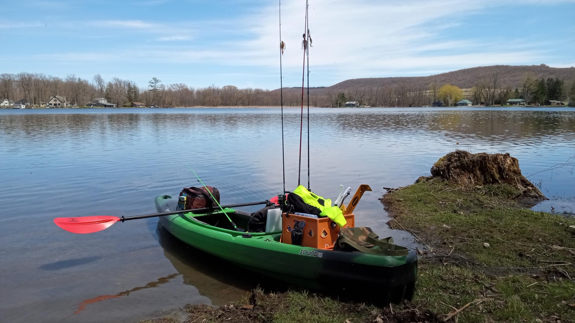 Perception Sound 10.5 | Sit Inside Kayak for Fishing and Fun | Two Rod Holders | Large Rear Storage customer photo 1