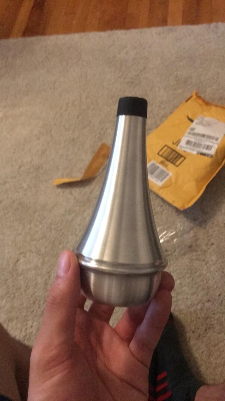Honbay Lightweight Aluminum Practice Trumpet Mute Silencer for Jazz customer photo 1