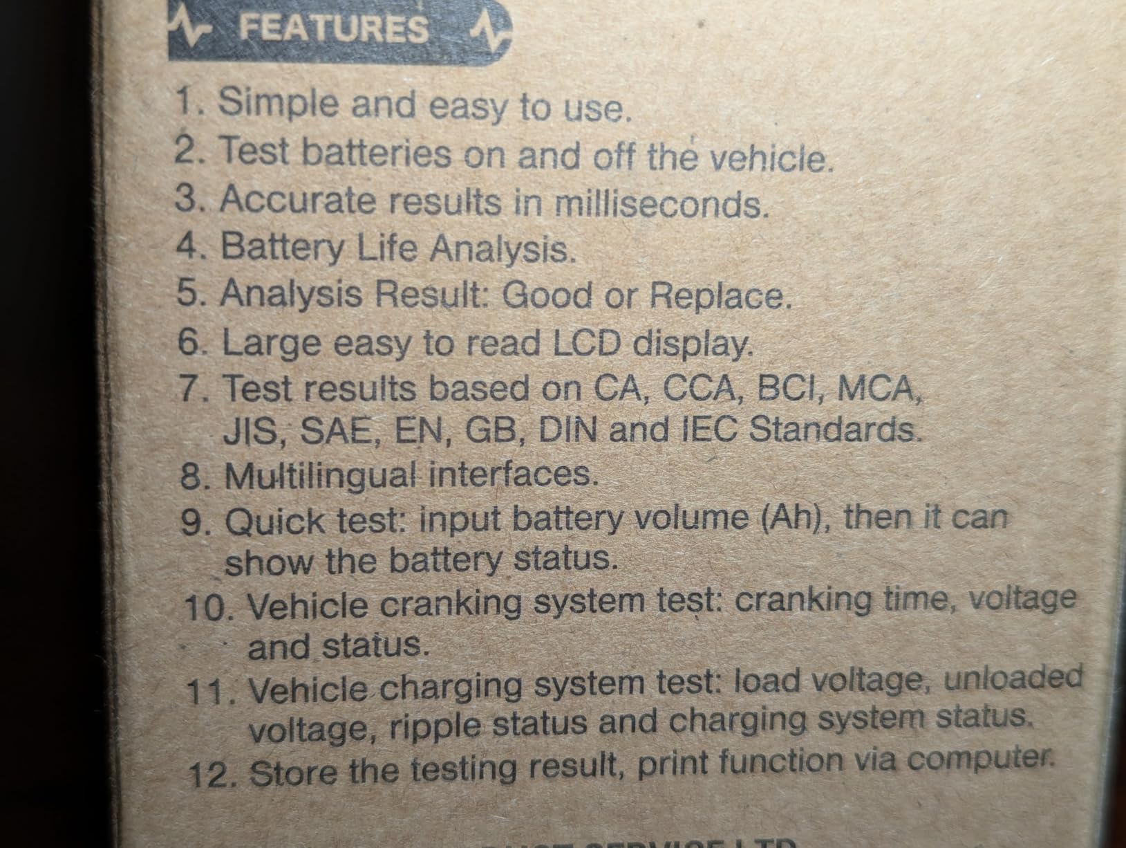 ANCEL BA101 Car Battery Tester, 12V Digital Automotive Alternator Meter Diagnostic Tool,100-2000 CCA Load Capacity, Charging & Cranking Analyzer for Truck, Boat, RV, Marine Vehicle, and More customer photo 2