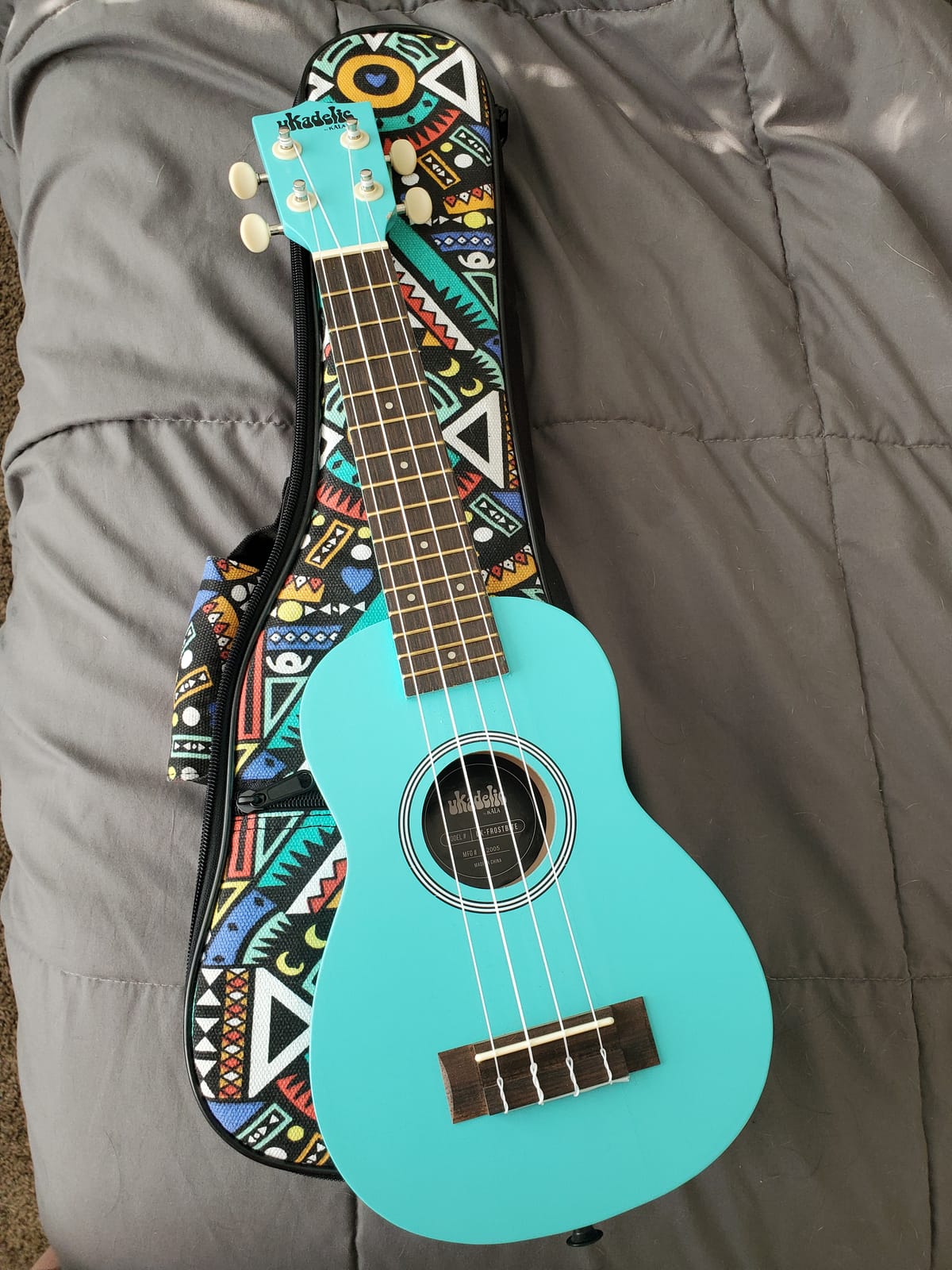 10MM Sponge Padding Waterproof Durable Colorful Conventional Ukulele Case Bag with Storage (21 Inch, Bohemia No.2) customer photo 1