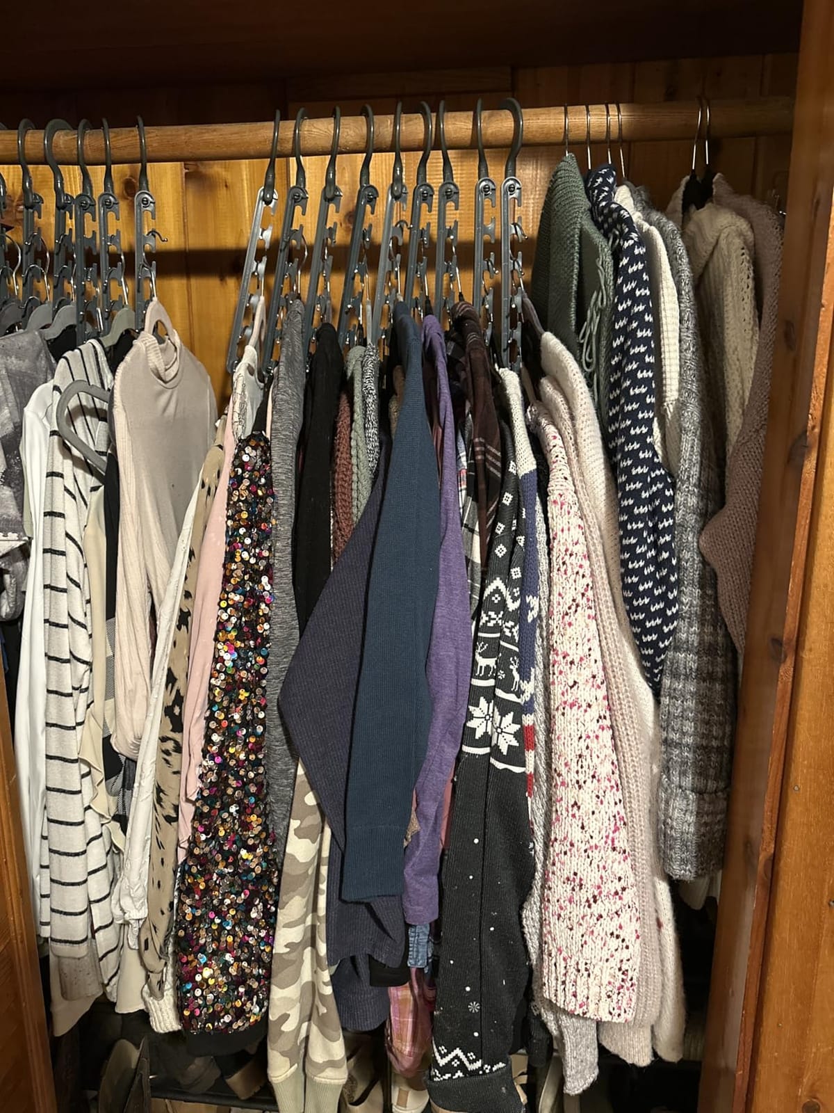 Wonder Hanger Max Space Saving Closet Hangers, 10-Pack, 360° Swivel, Grey customer photo 1