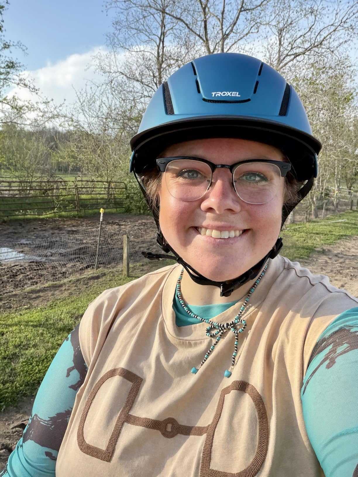 Troxel Spirit Duratec Full Coverage Horse Riding Helmet, Adjustable Fit | Cooling Vents Helps Stay Comfortable on Trails, Lessons & Arena Practice customer photo 2