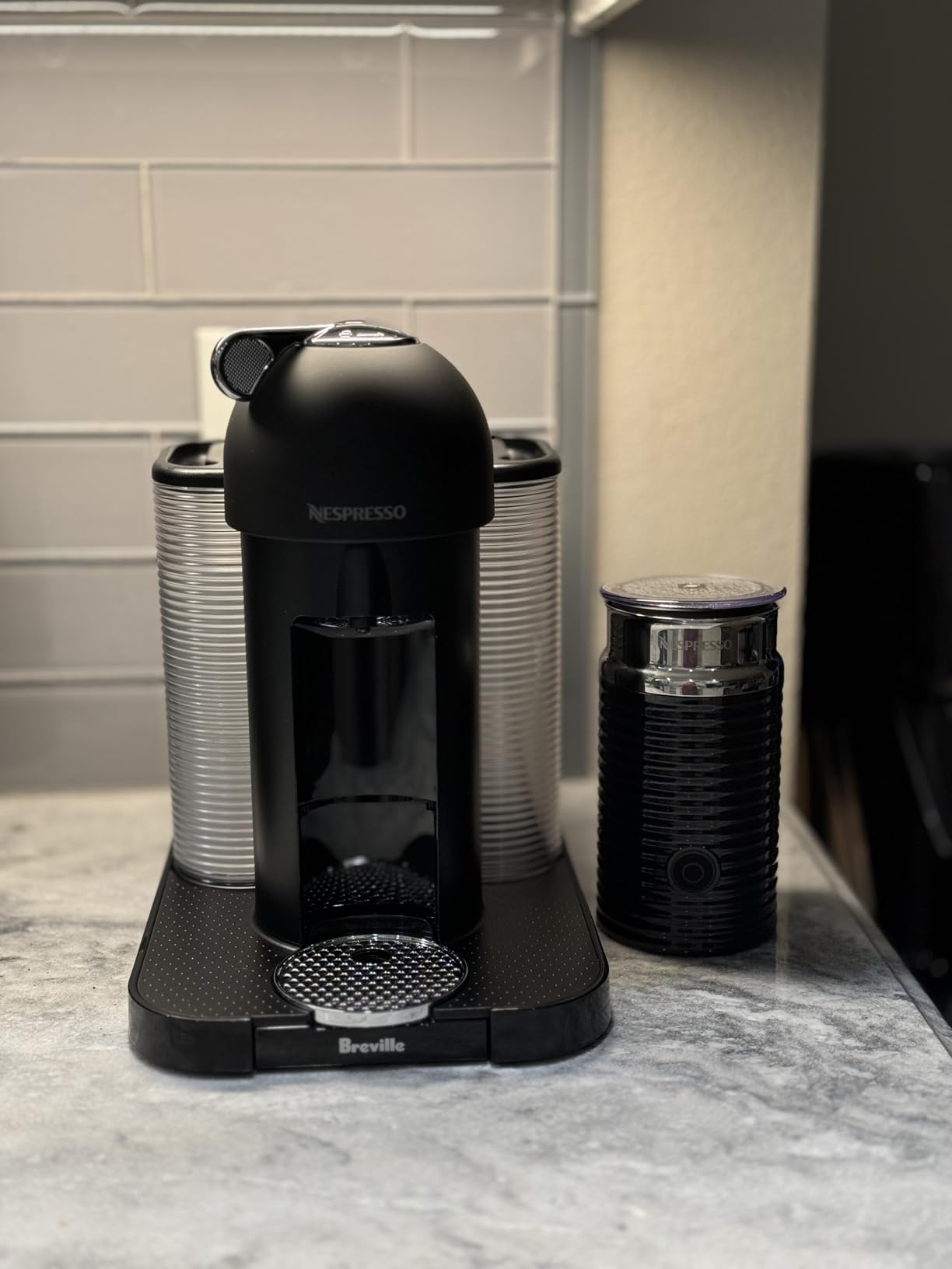 Nespresso Vertuo Coffee and Espresso Maker by Breville, Chrome customer photo 1