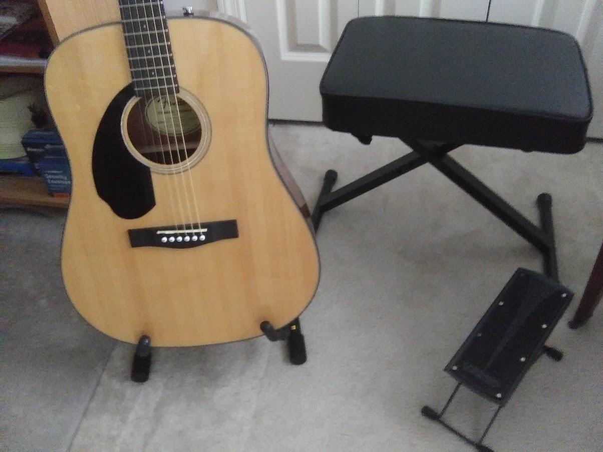 RockJam RJKBB100 Adjustable Padded Piano Bench, Keyboard Stool customer photo 1
